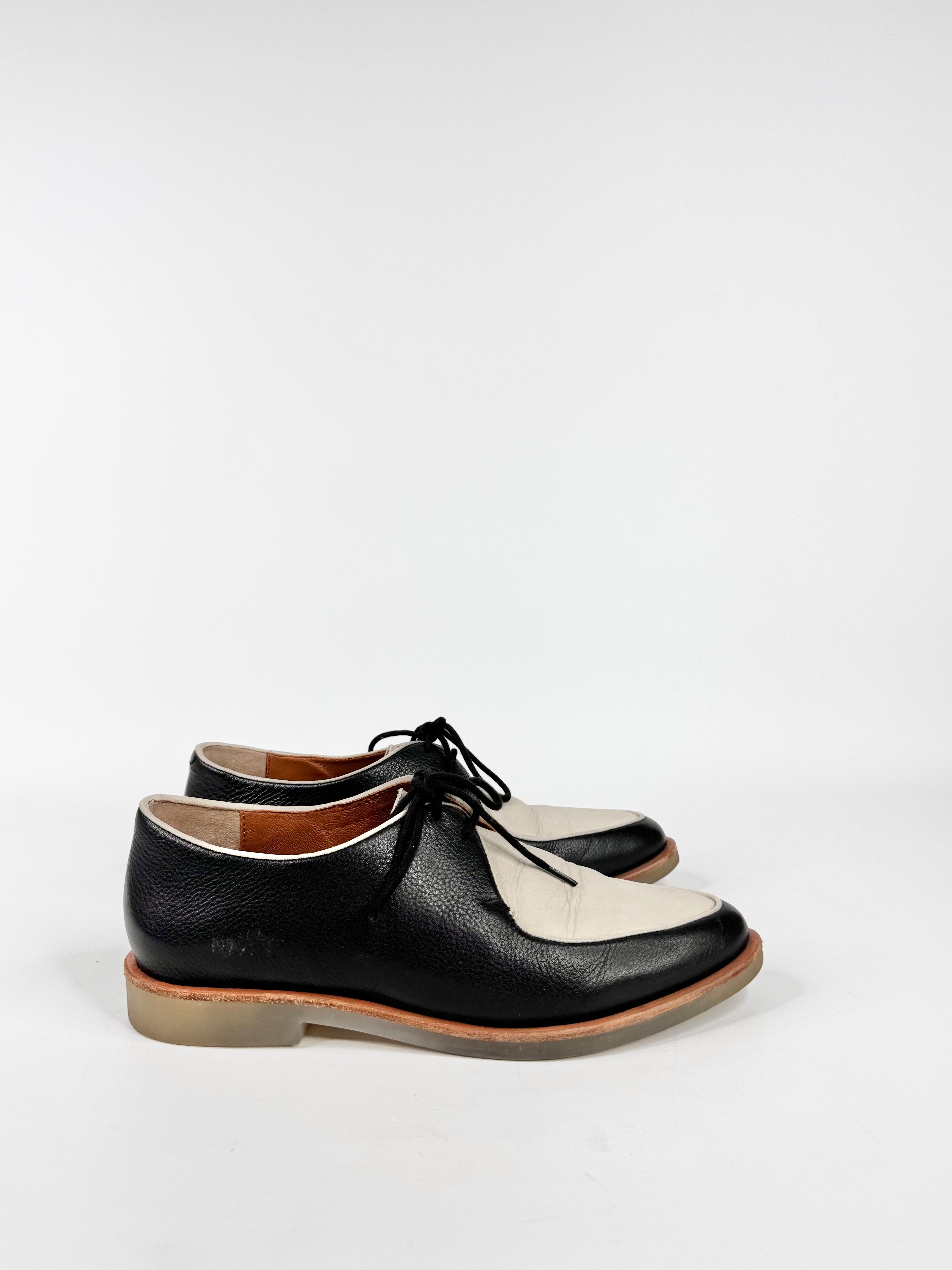 Elk Black & Cream Lace Ups - EU39