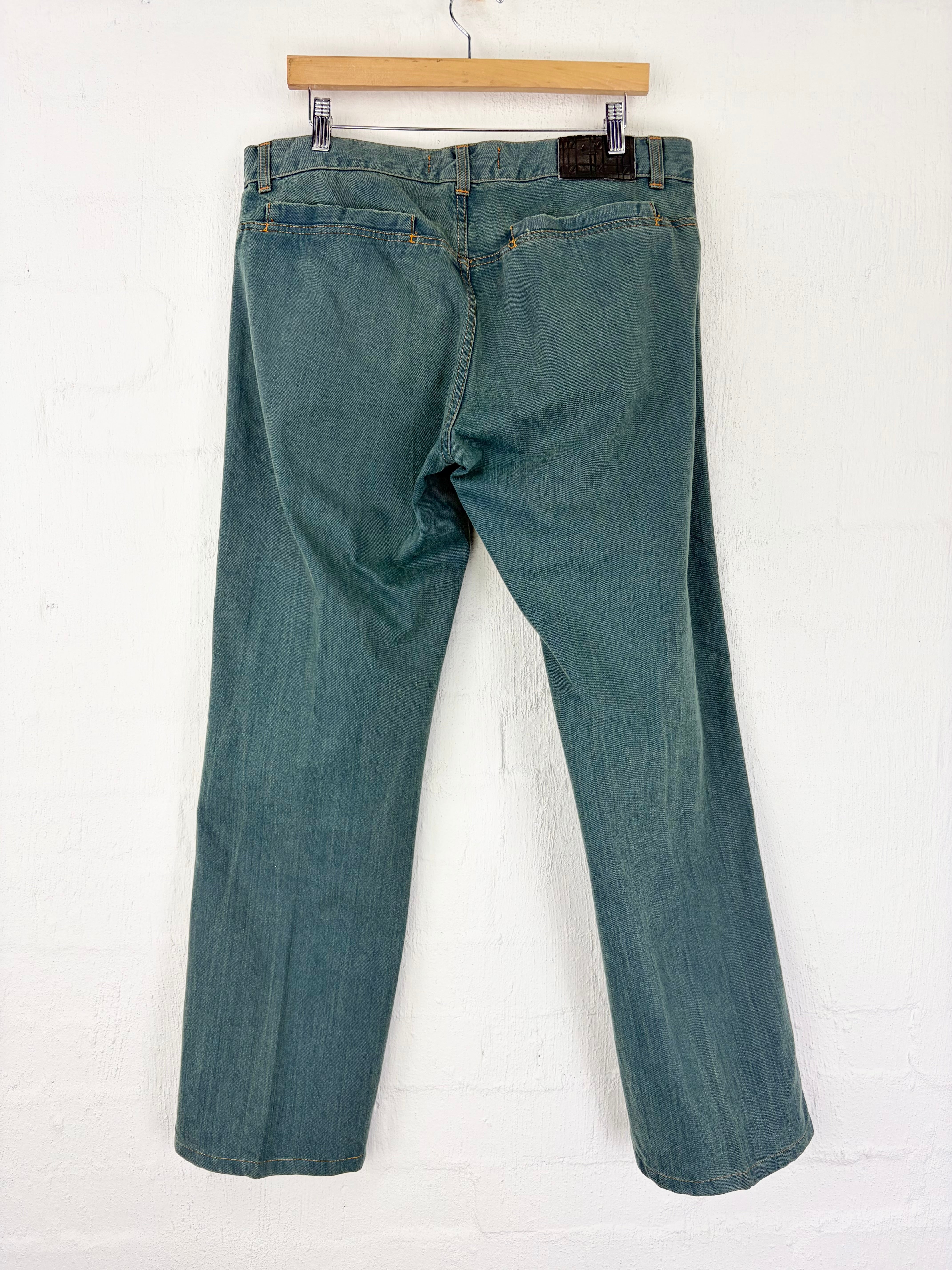 Zegna Sea Green Jeans - 36