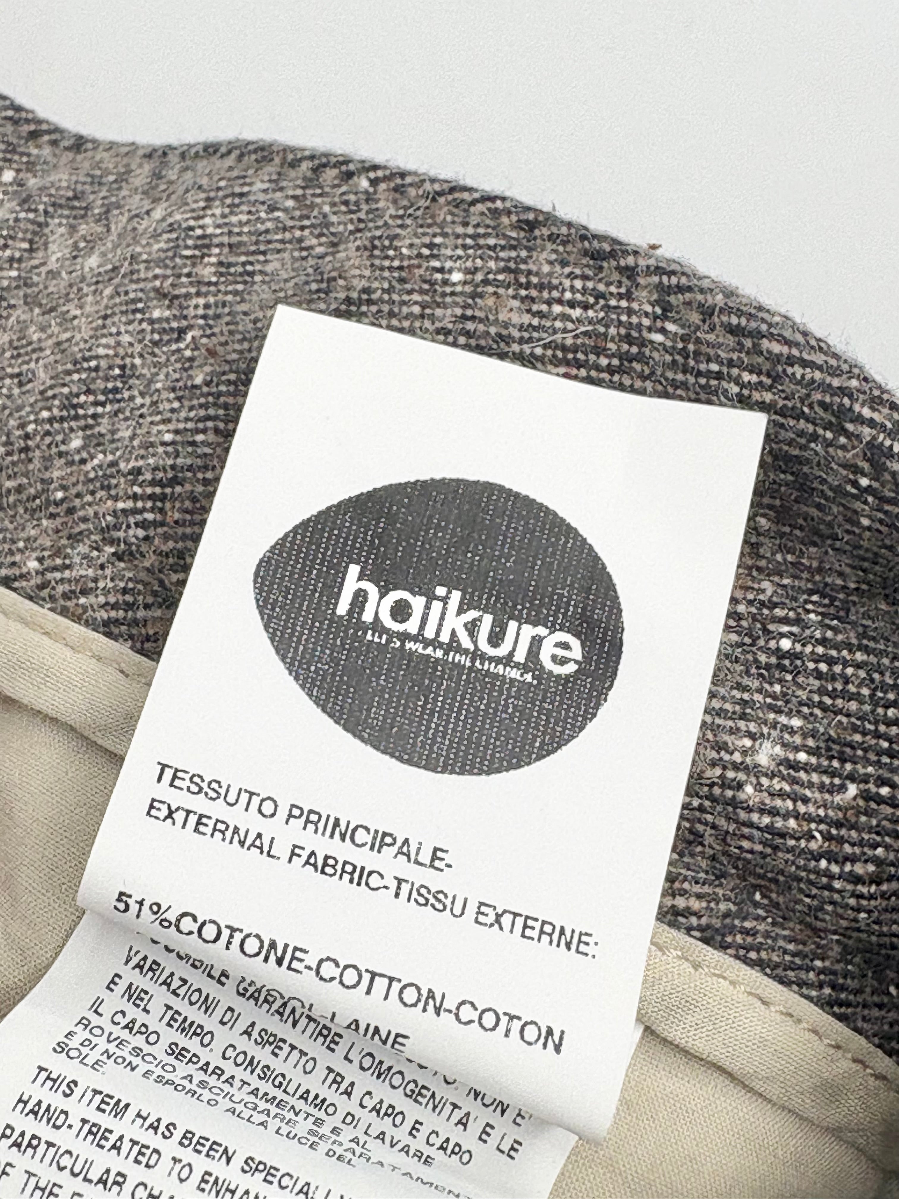 Haikure Grey Striped Wool-Blend Slim Pants - 32