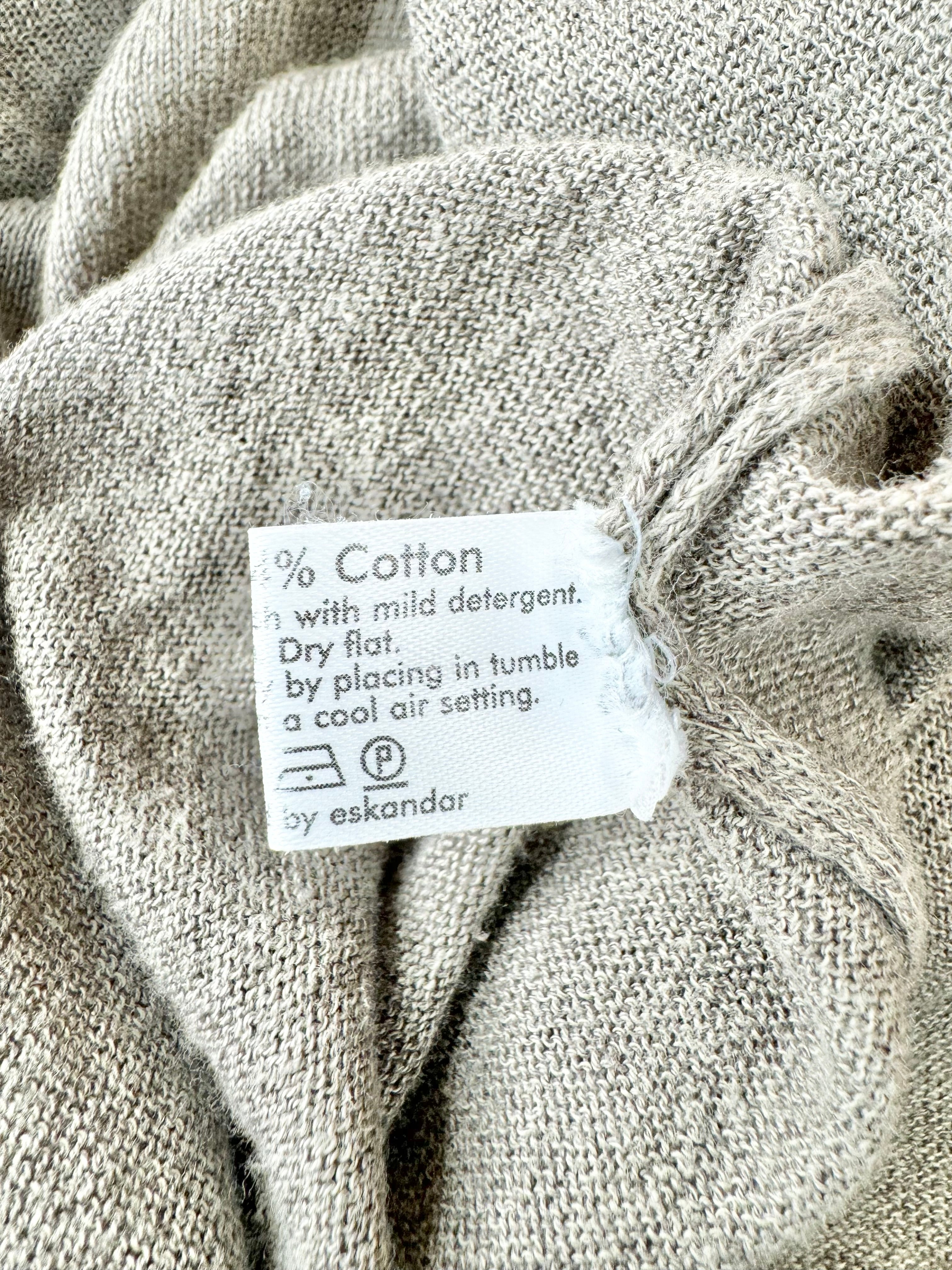 Eskander Tawny Linen & Cotton Relaxed Fit Long Top - AU10