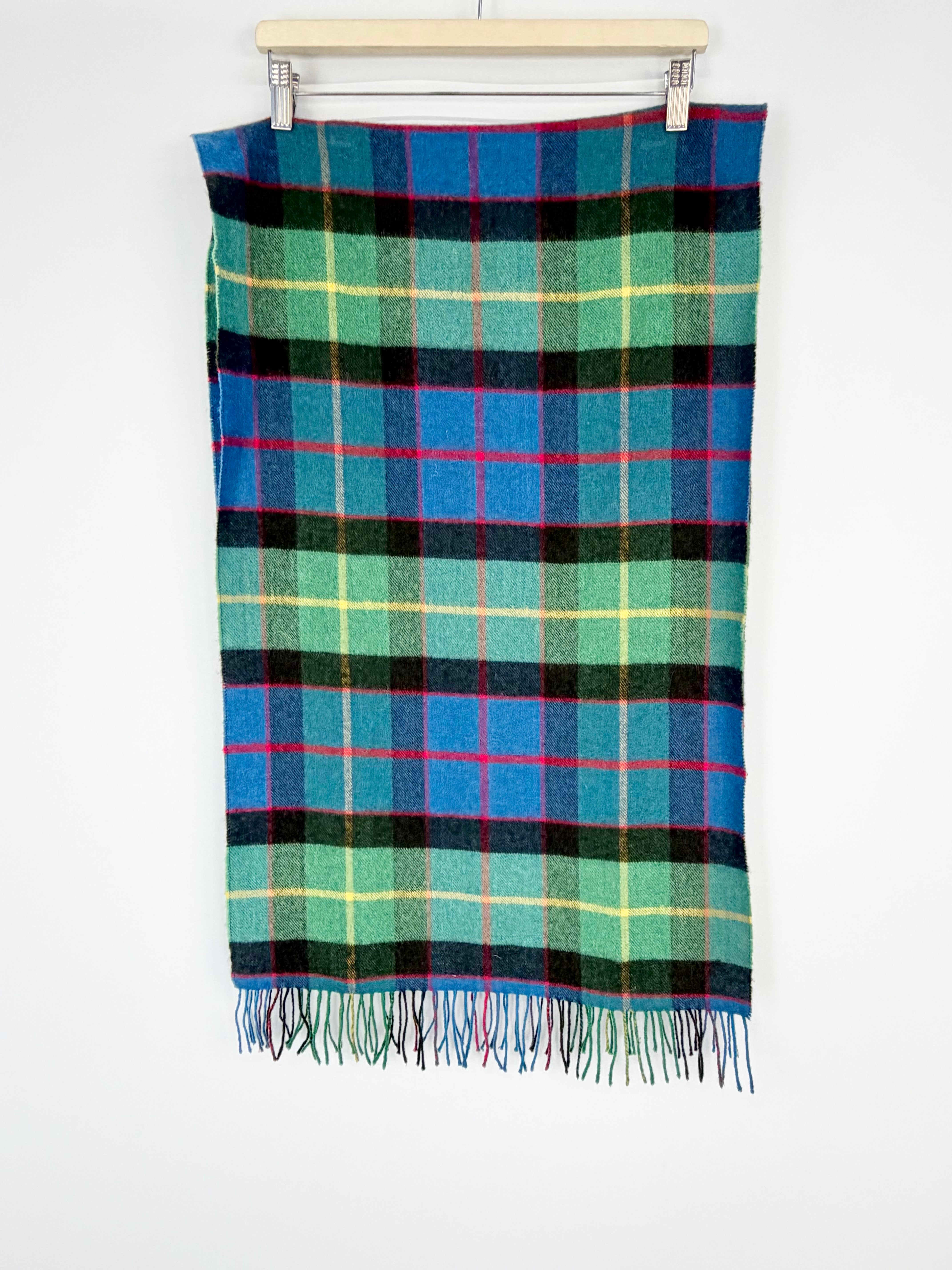 Vintage Drake's of London Tartan Cashmere Scarf