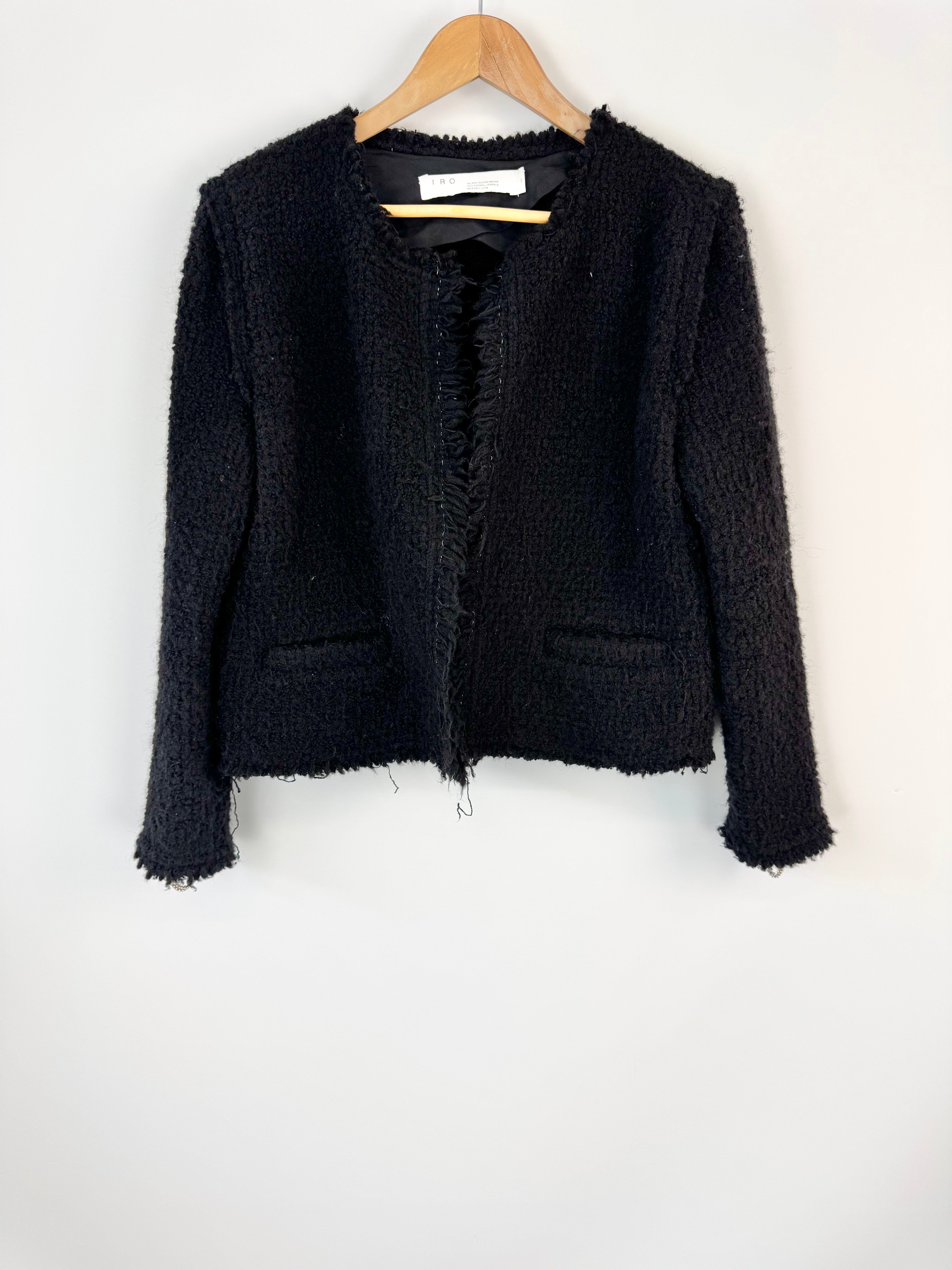 IRO 'Strut' Boucle Black Jacket - AU12
