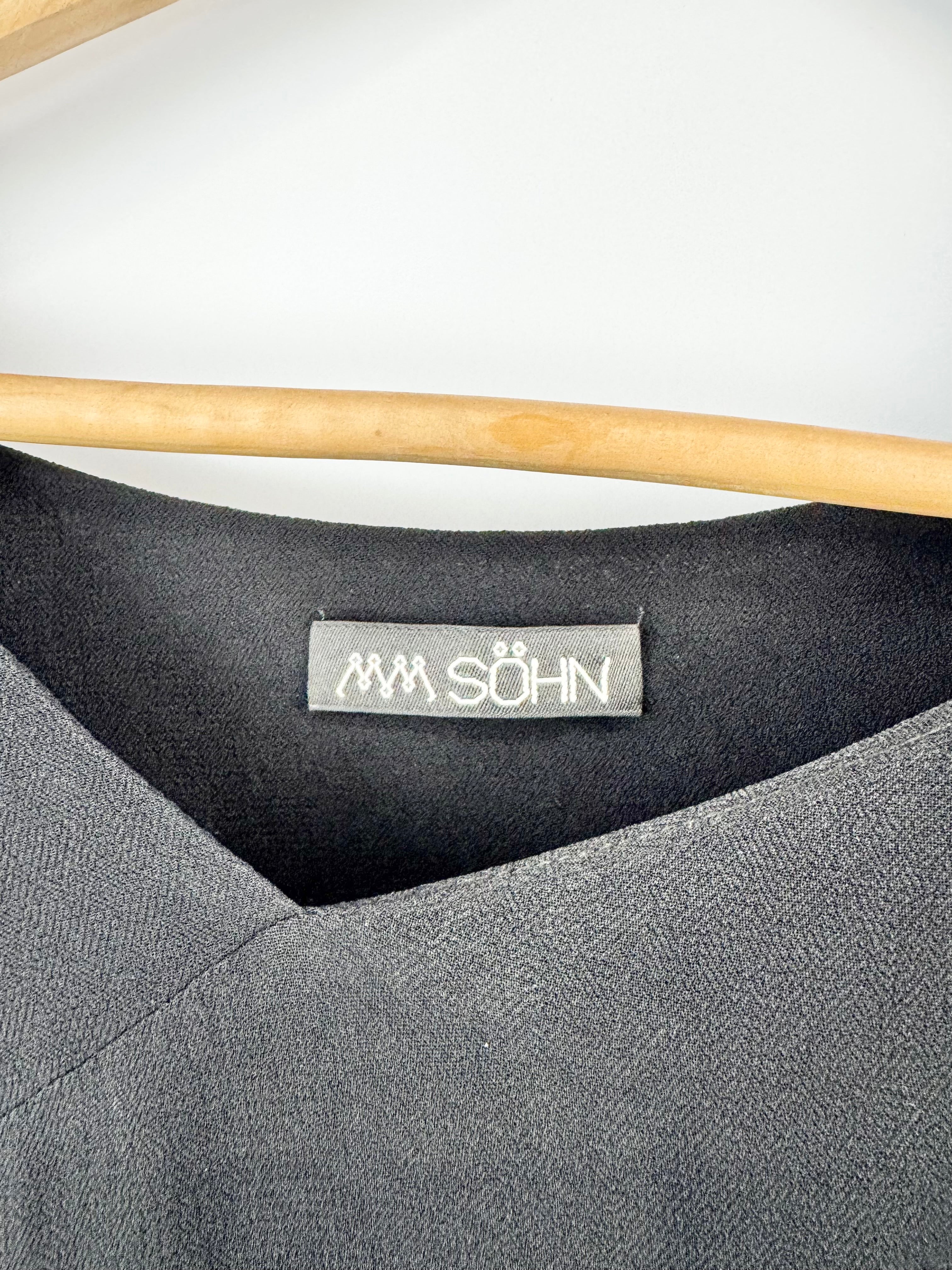 MM Sohn Black Semi-sheer Tunic Style Dress - AU8/10