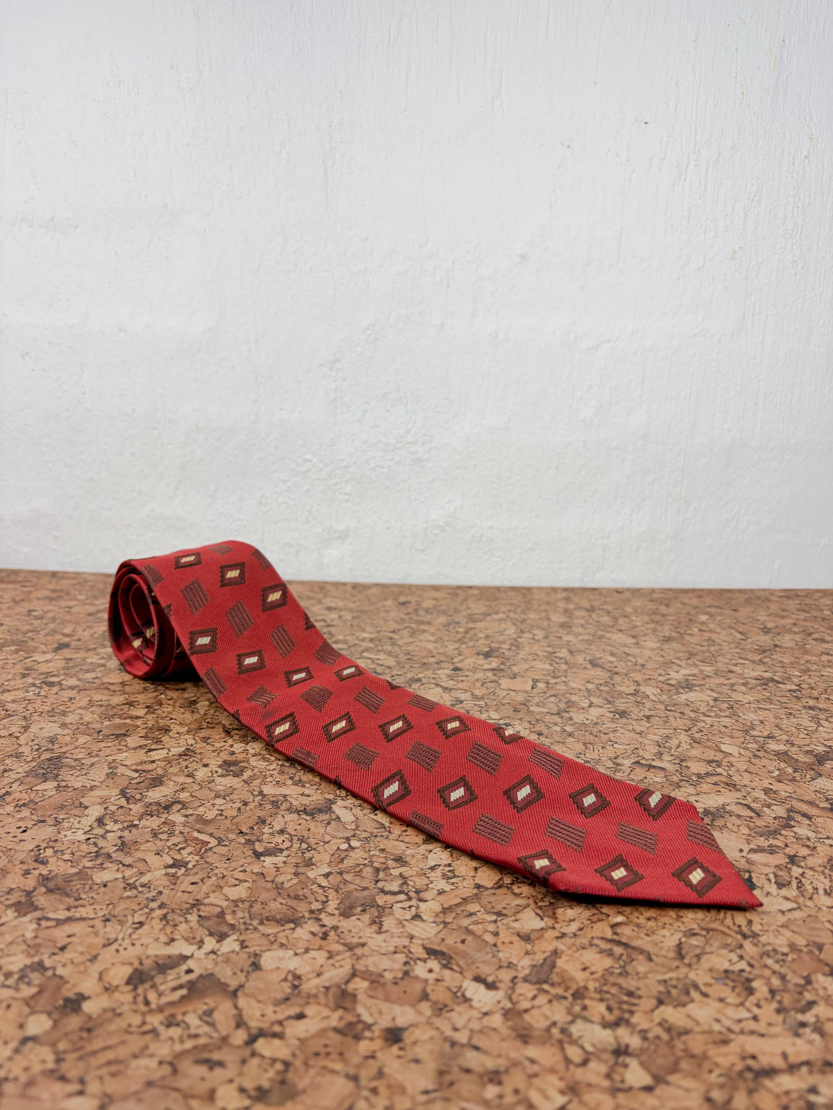 Zegna Diamond Patterned Silk Tie
