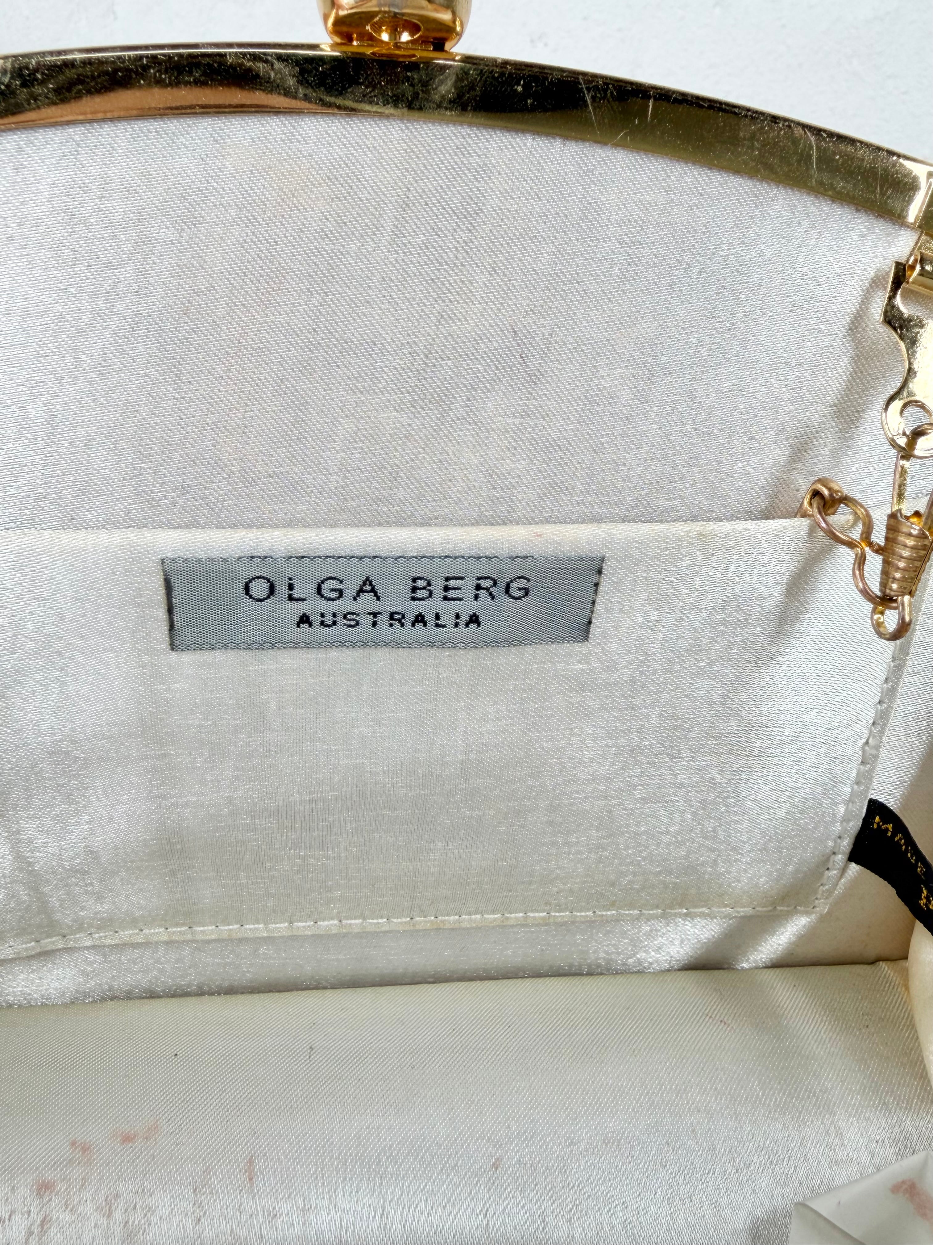 Olga Berg Vintage Cream Handbag