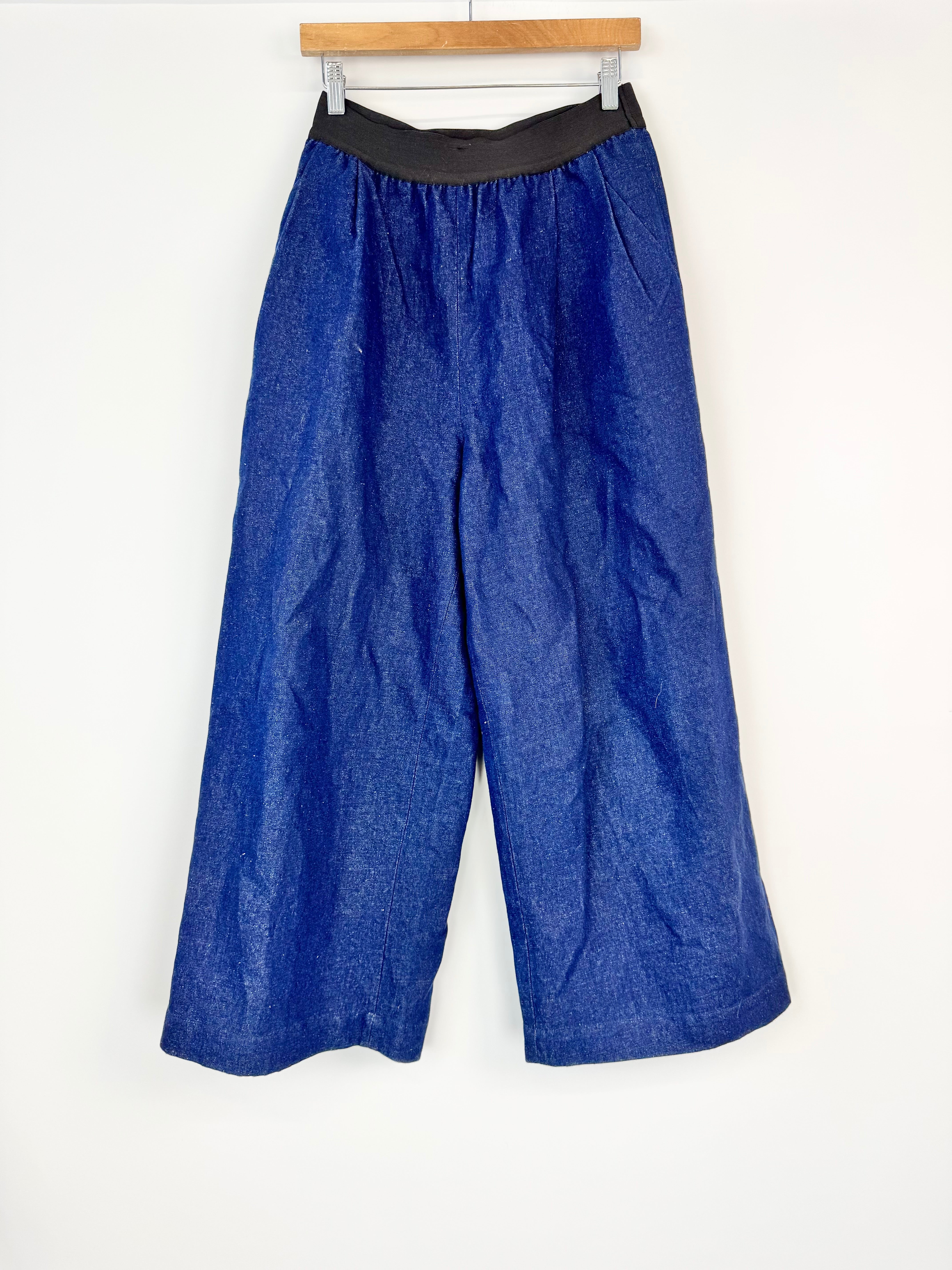 Elk Organic Wide Leg Denim Slacks - AU8