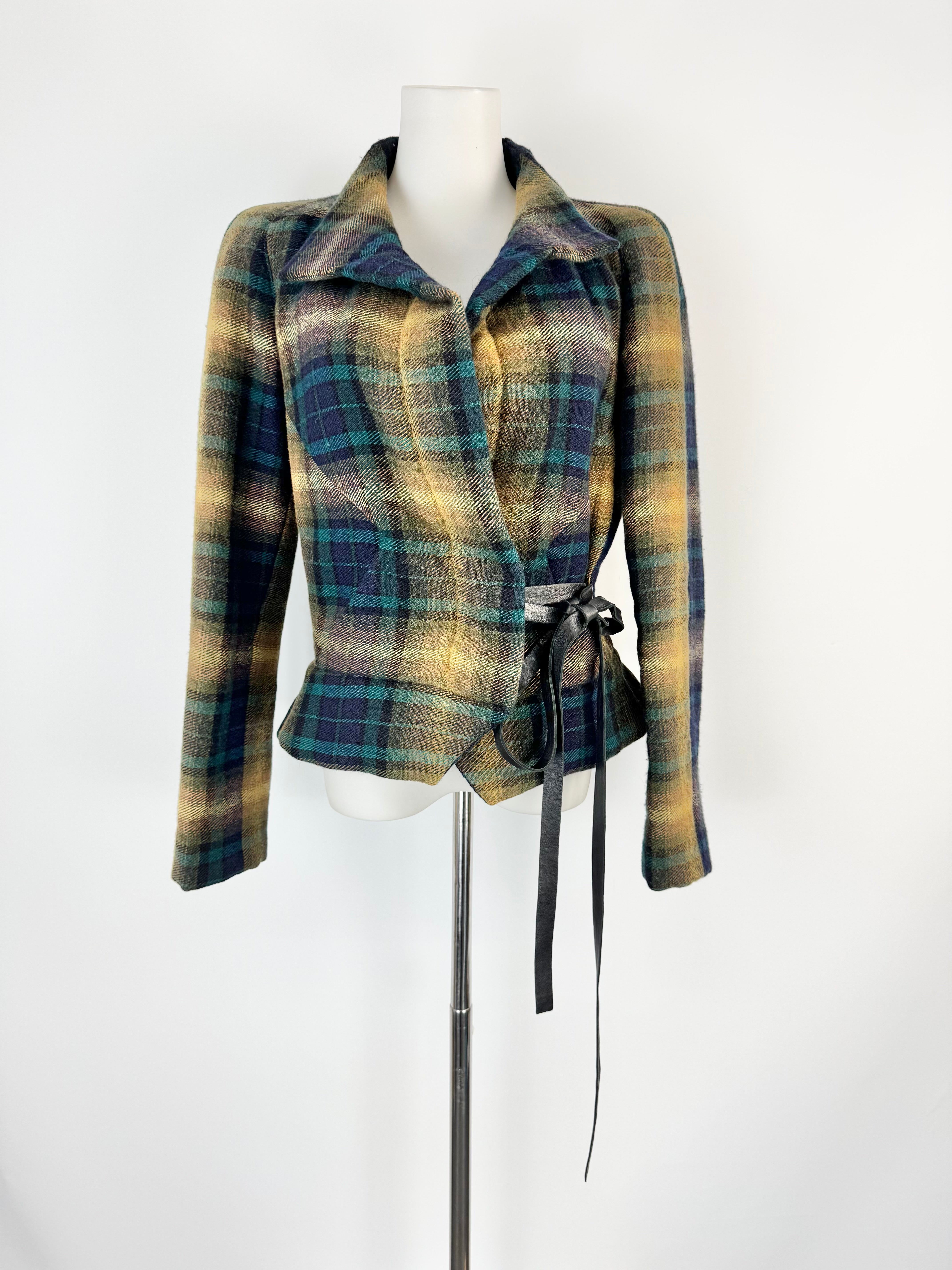Isabel Blue & Green Plaid Jacket - AU8/10