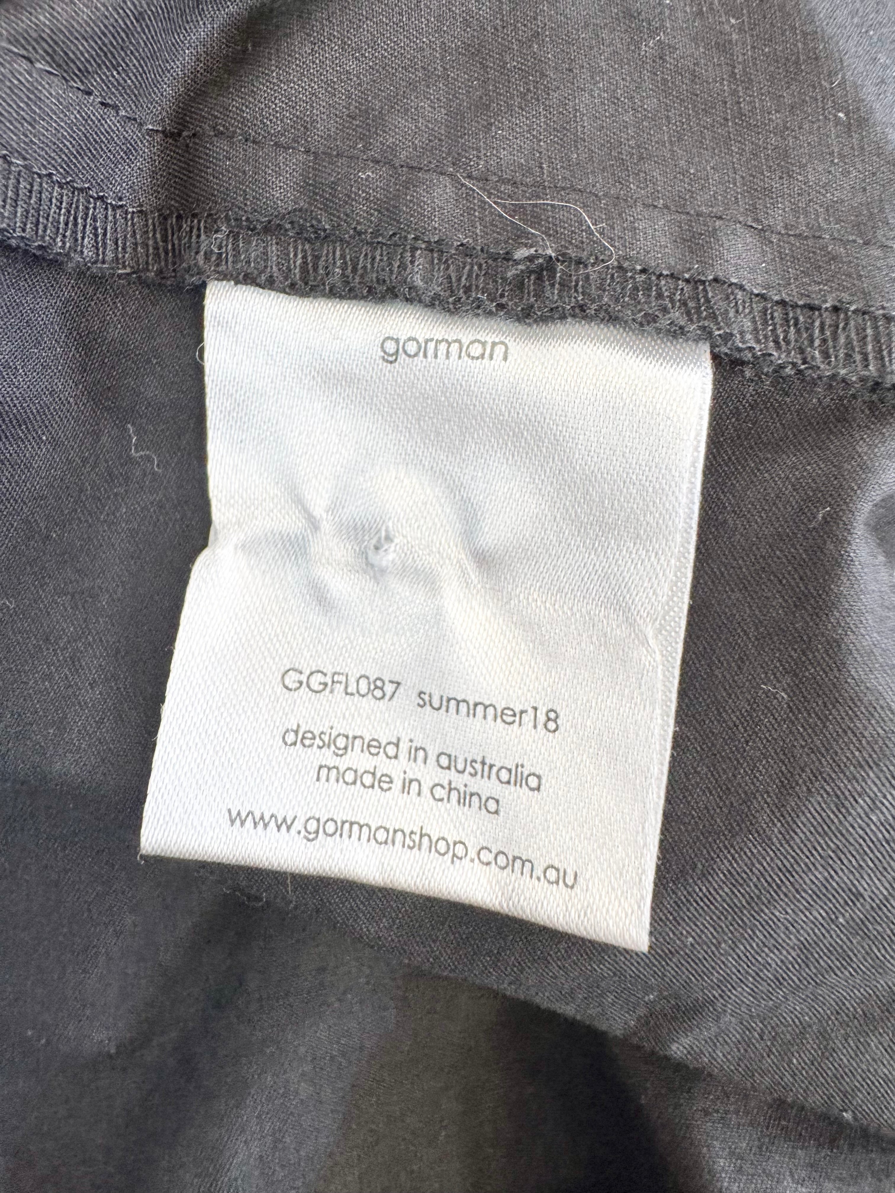 Gorman Black Cotton Pinafore - AU10