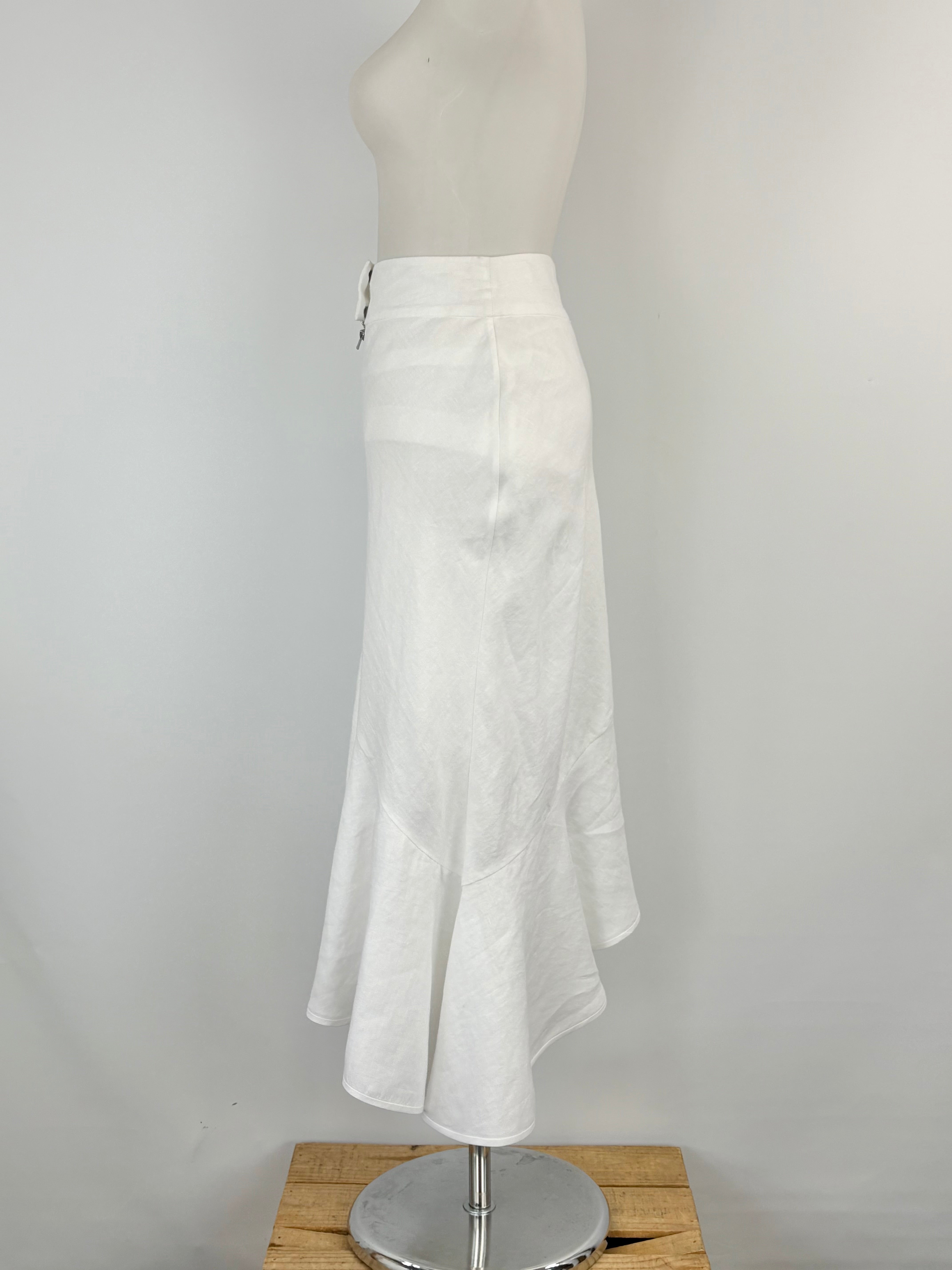 KitX x Witchery Pure White 'Bias Fonda' Skirt - AU4/6