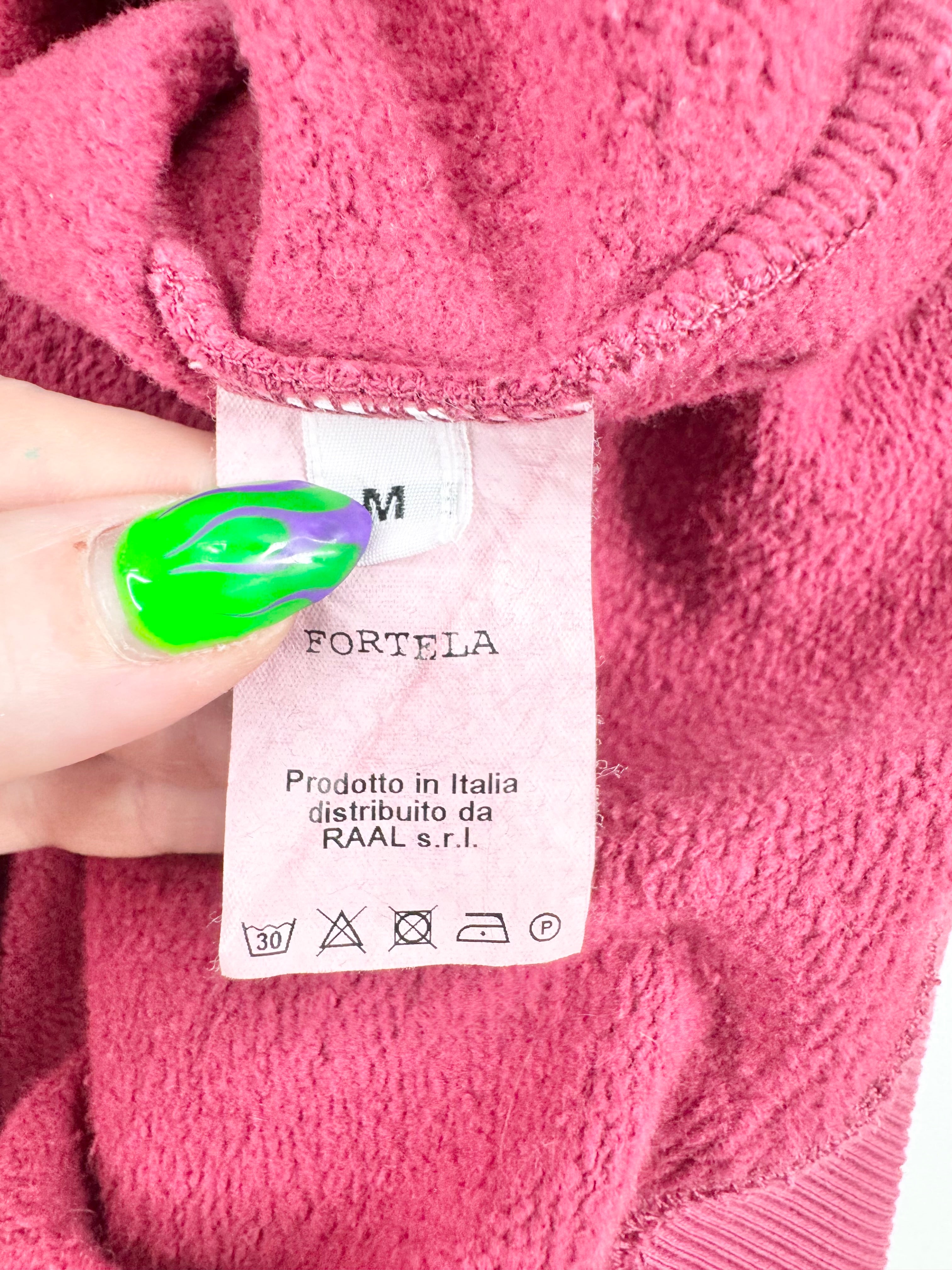 Fortela Raspberry Cotton Sweater - AU10