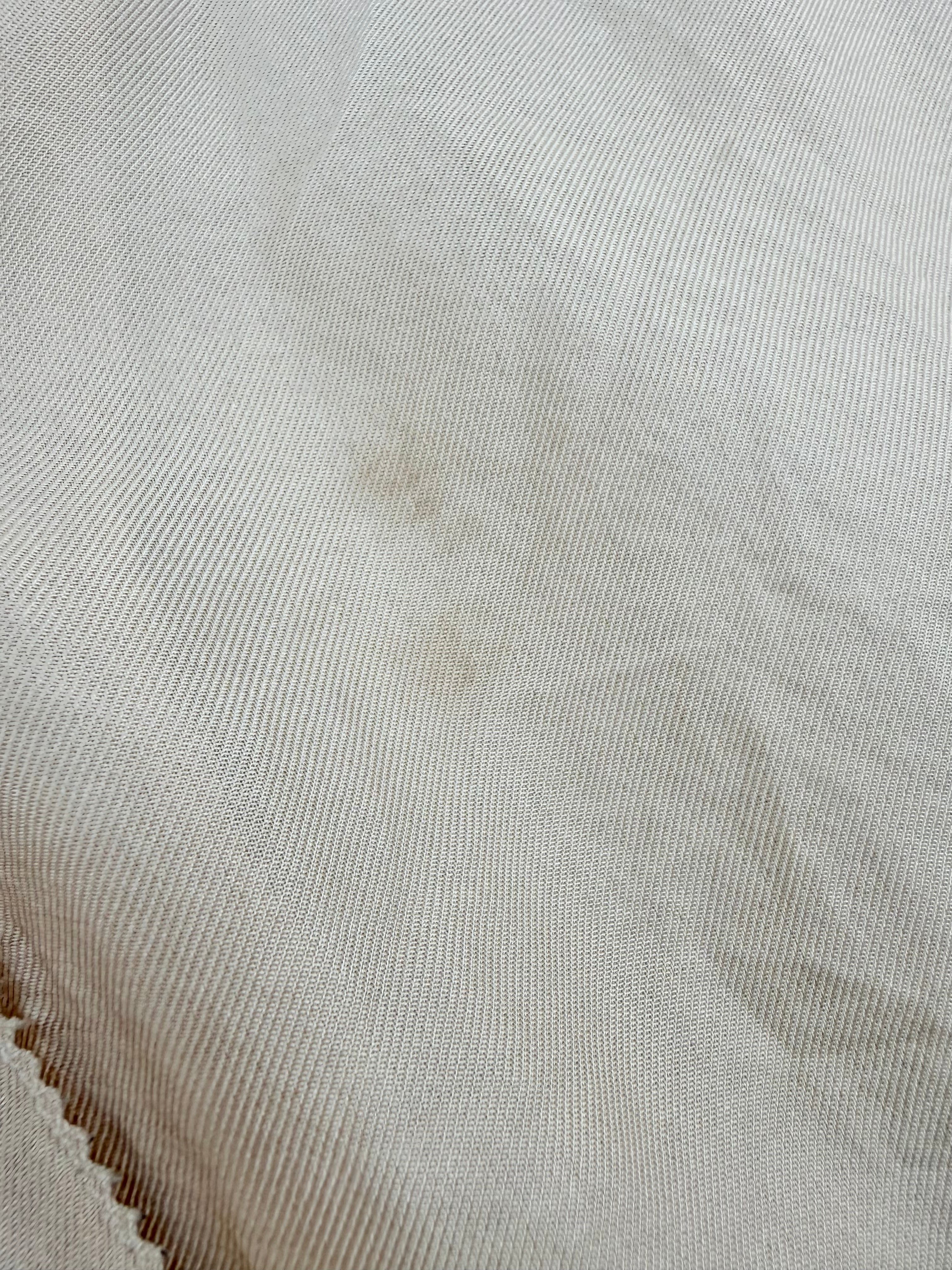 Bottega Veneta Cream Silk Raw Trim Blouse - AU12/14