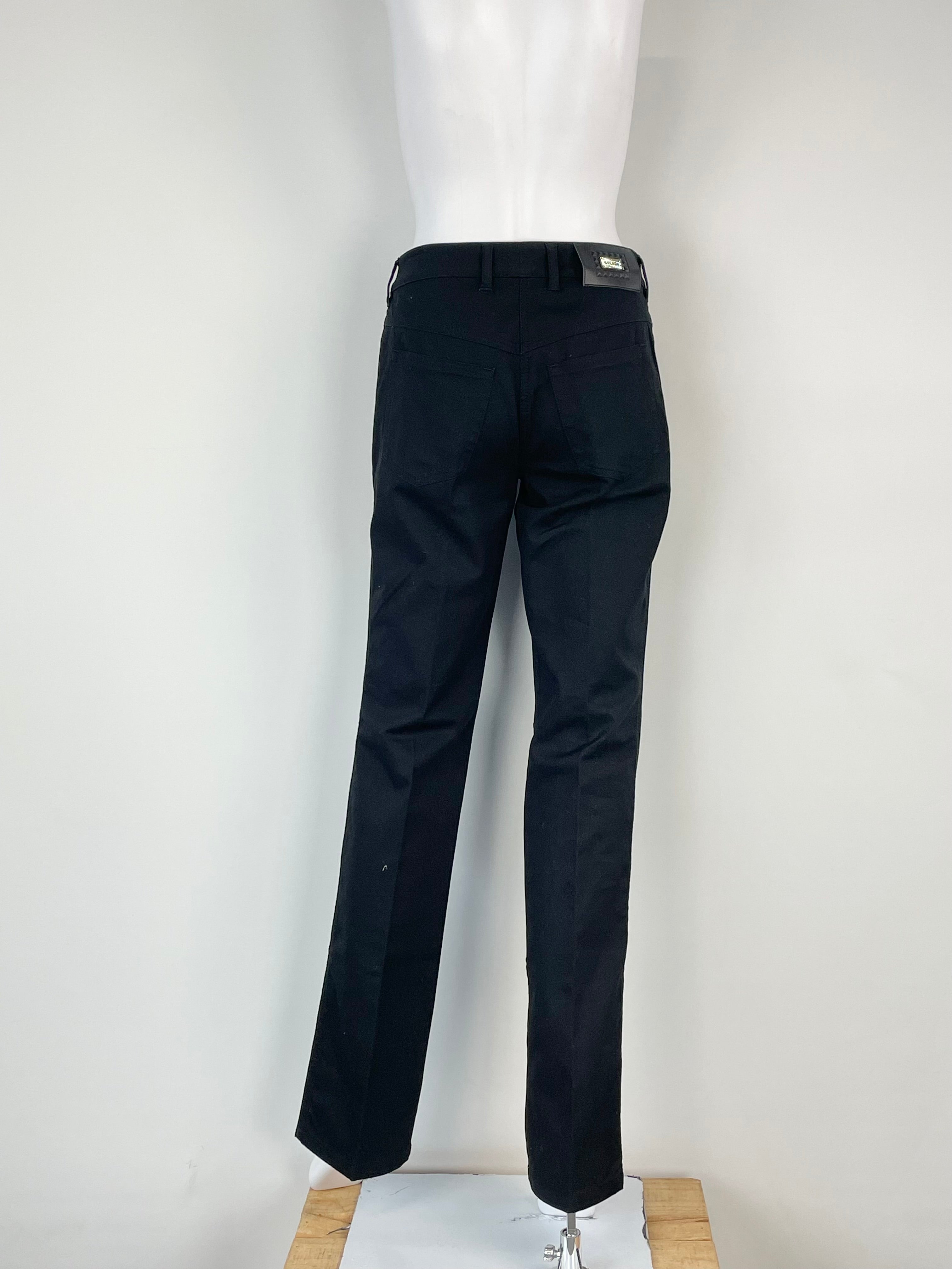 Escada Black Denim High Rise Straight-Leg Tessa Jeans - AU6/8