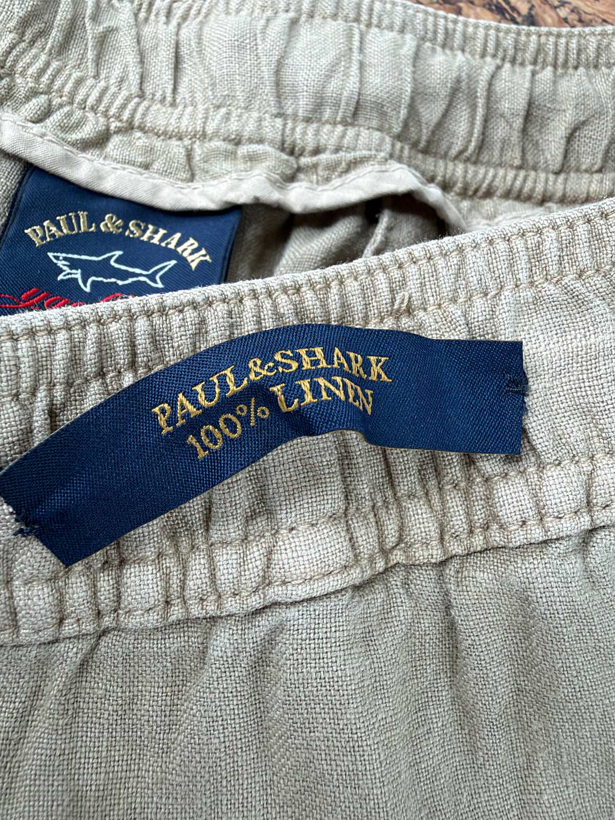 Paul & Shark Dark Navy Linen Tapered Slacks NWT - 50