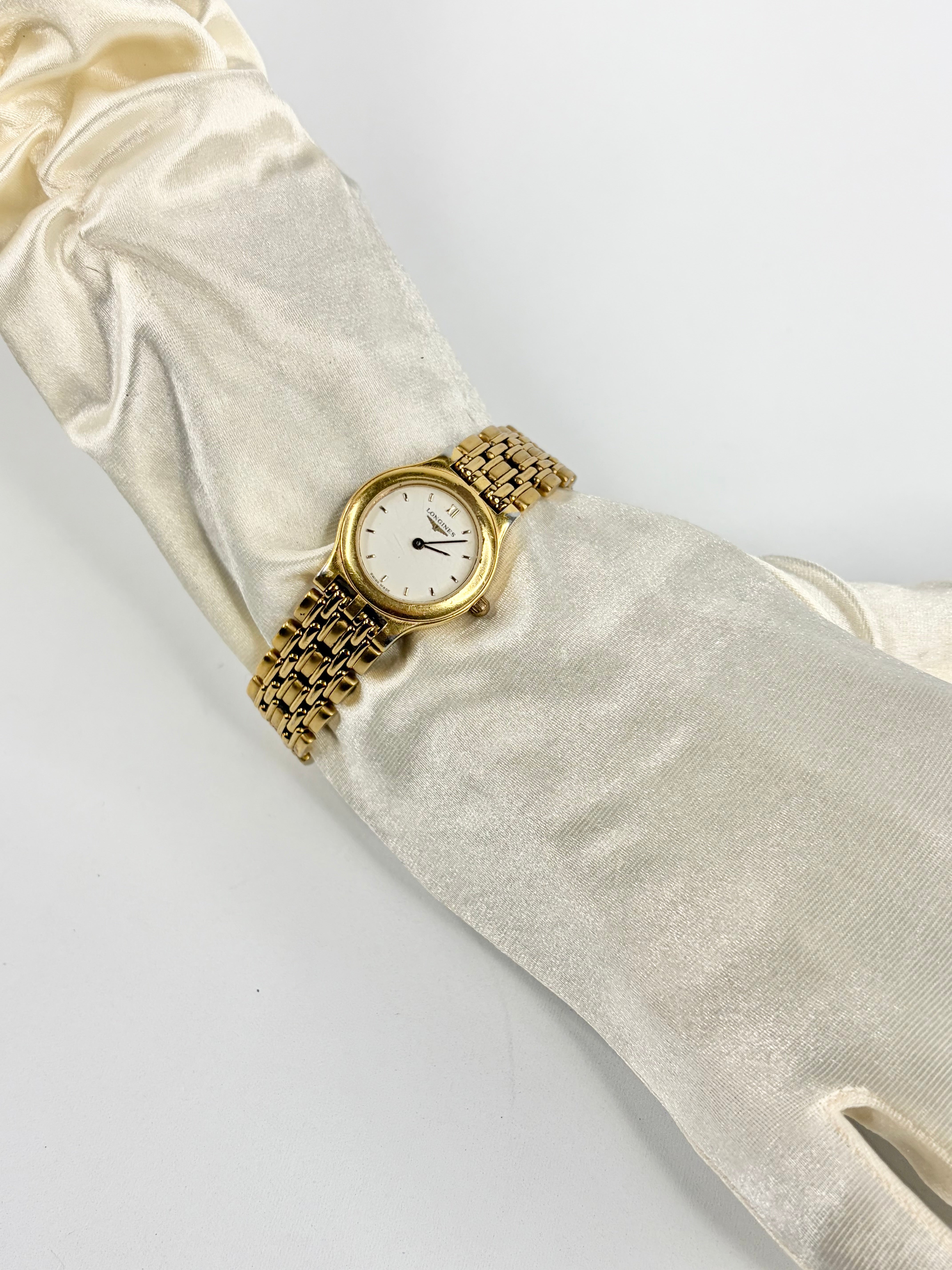 Vintage 90s Longines Gold Toned 'La Grande Classique' Wristwatch