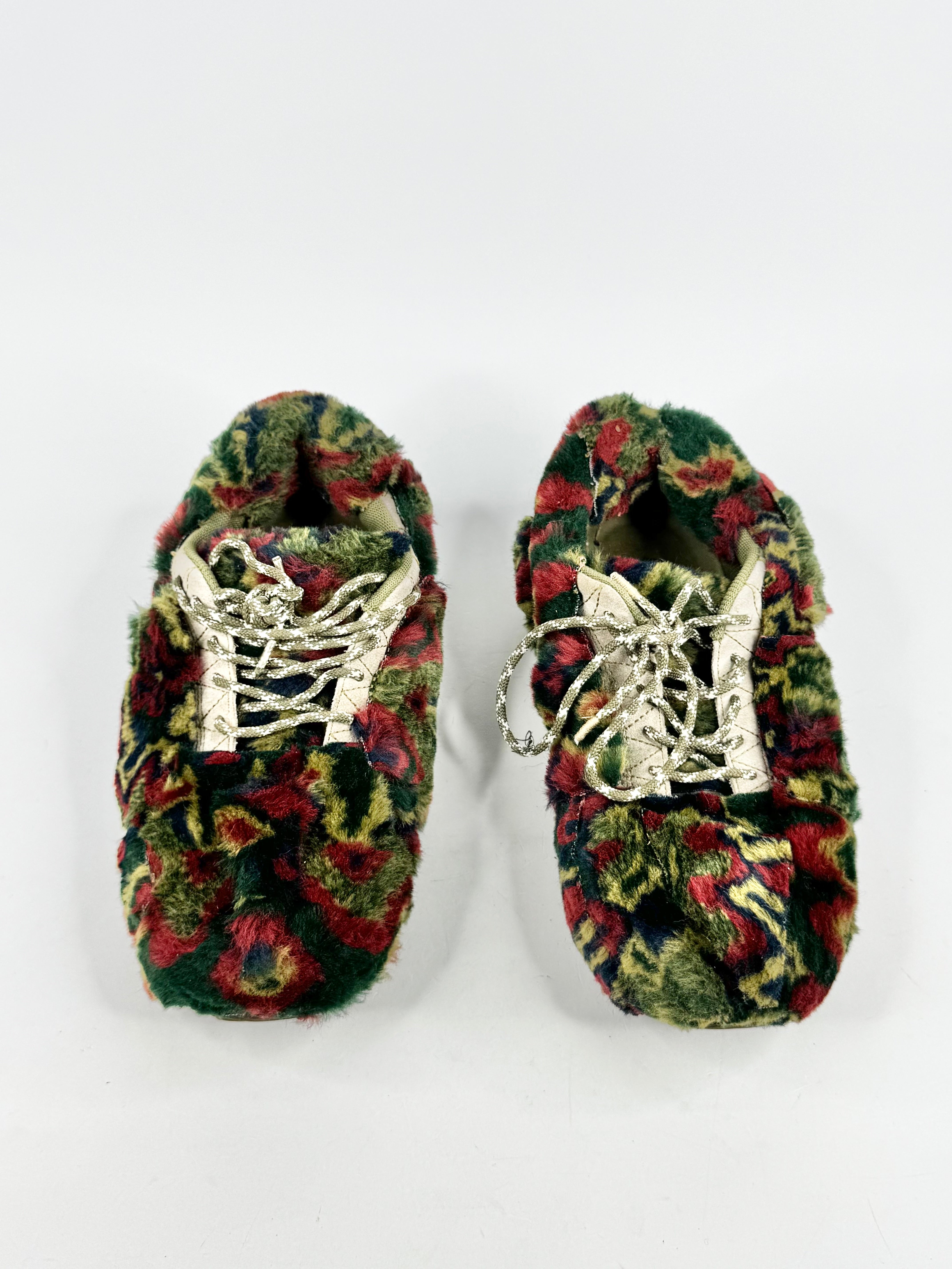 A.P.C Black & Red Faux Fur Sneakers - EU44