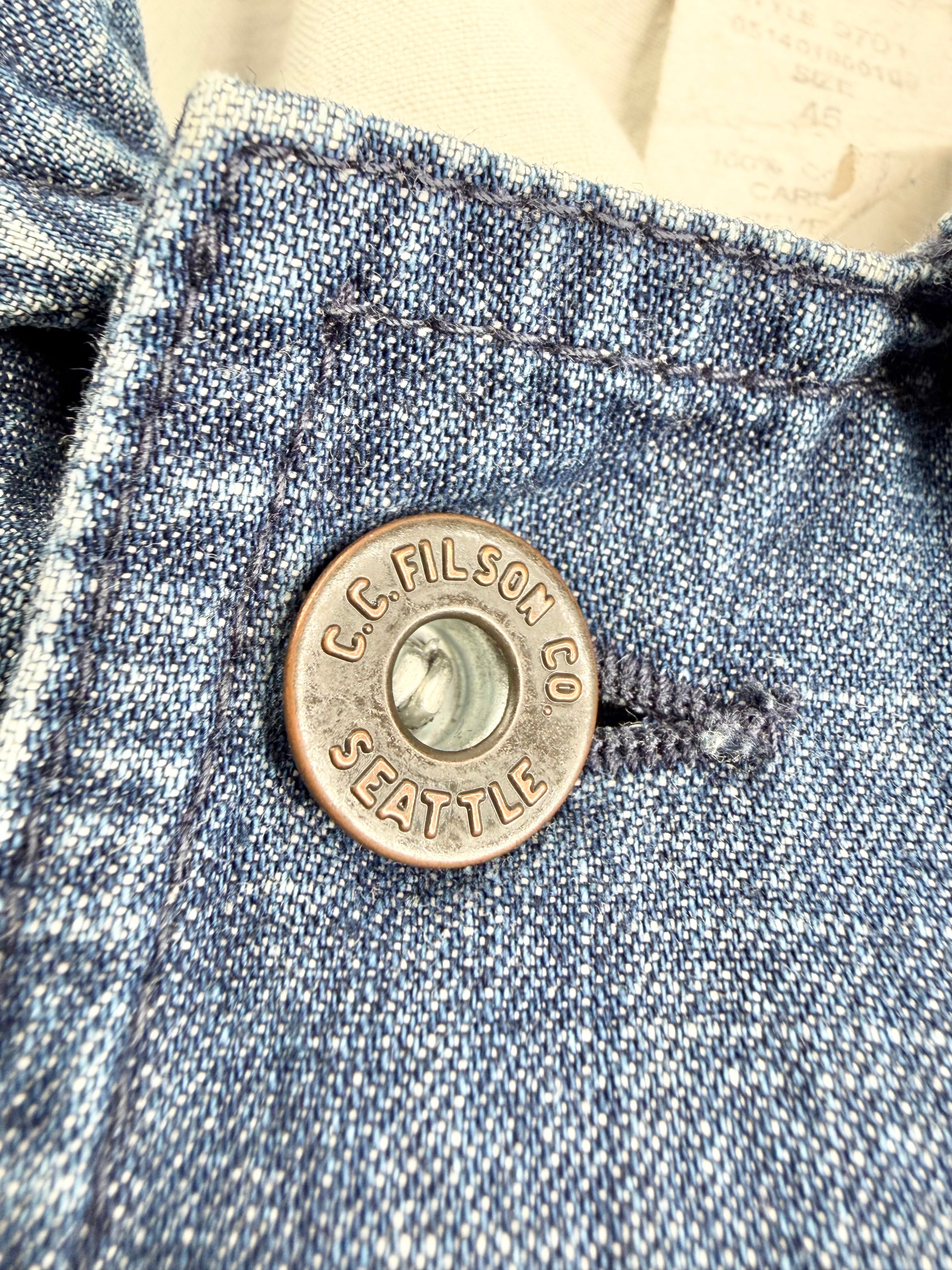 Vintage C.C. Filson & Co. Blue Denim Seattle Jacket - 46