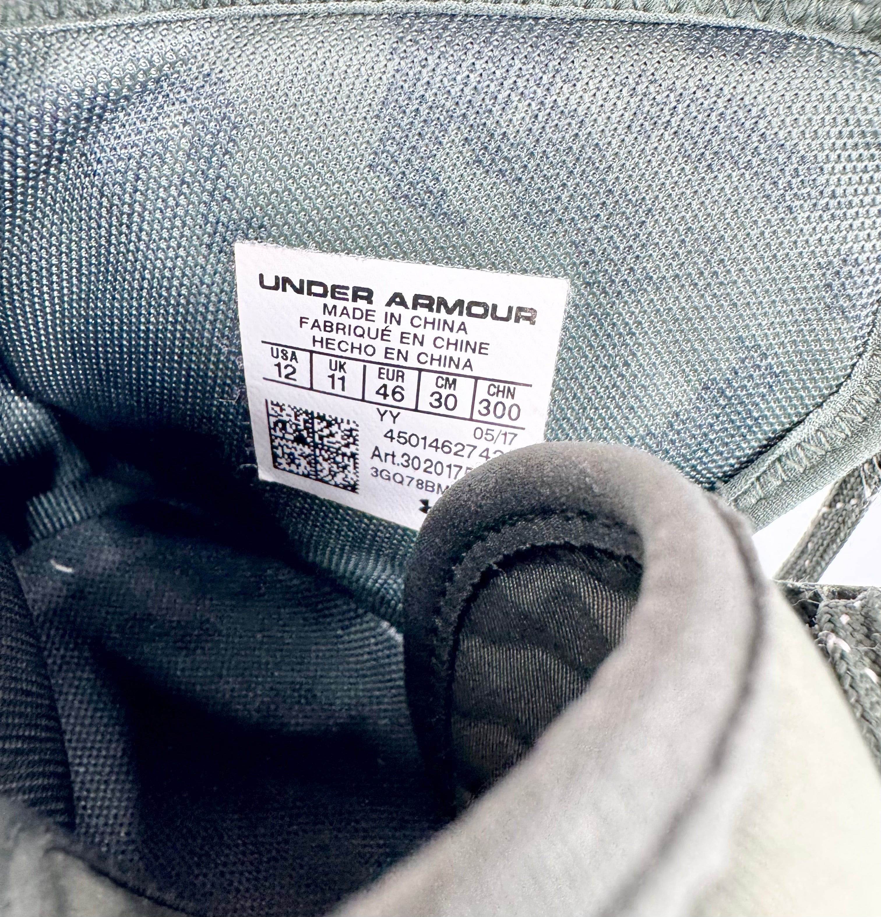 Under Armour 'Project Rock Delta' Khaki High Top Sneakers - EU46