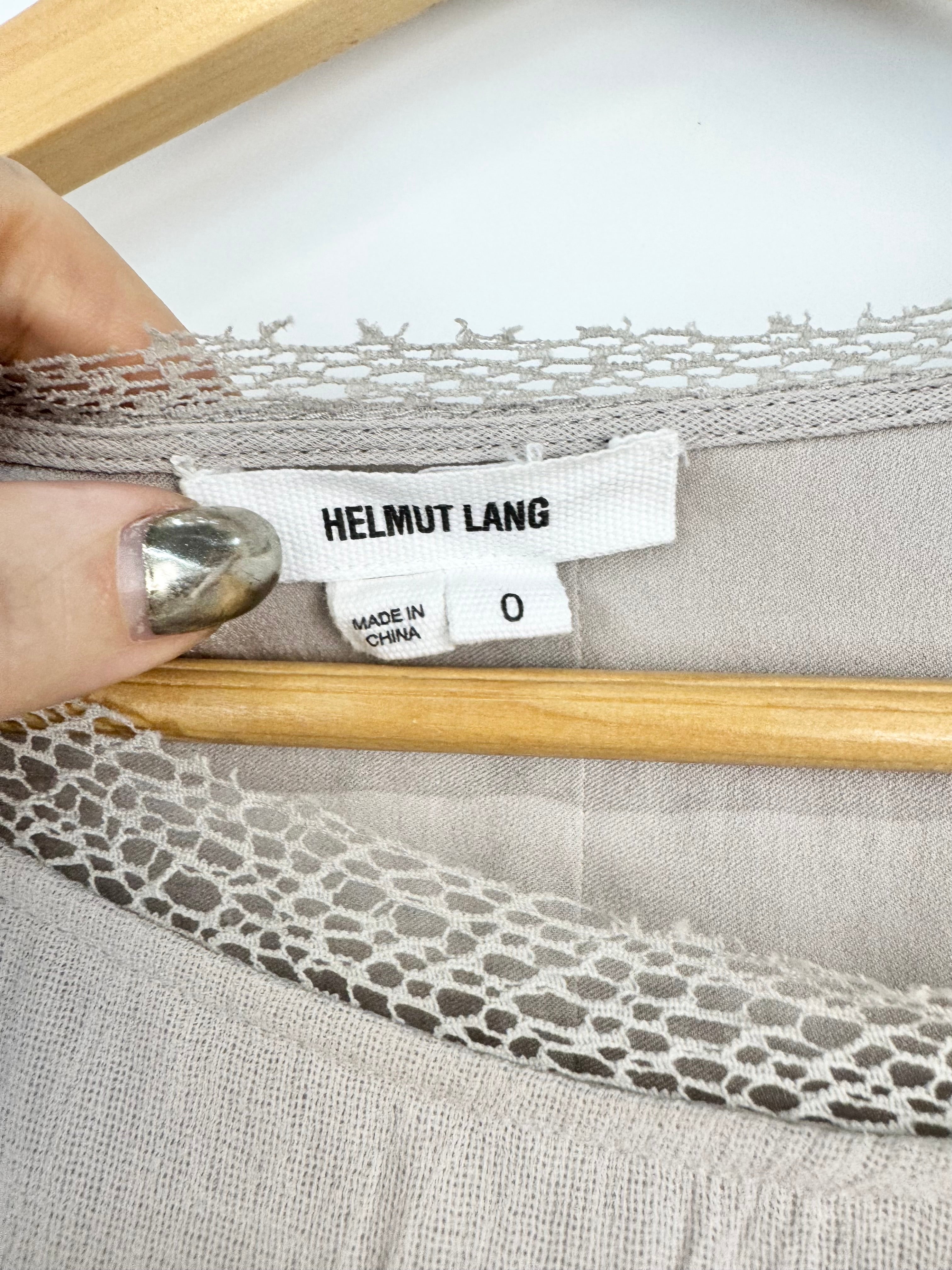 Helmut Lang Cool Toned Biege Tunic - AU8/10