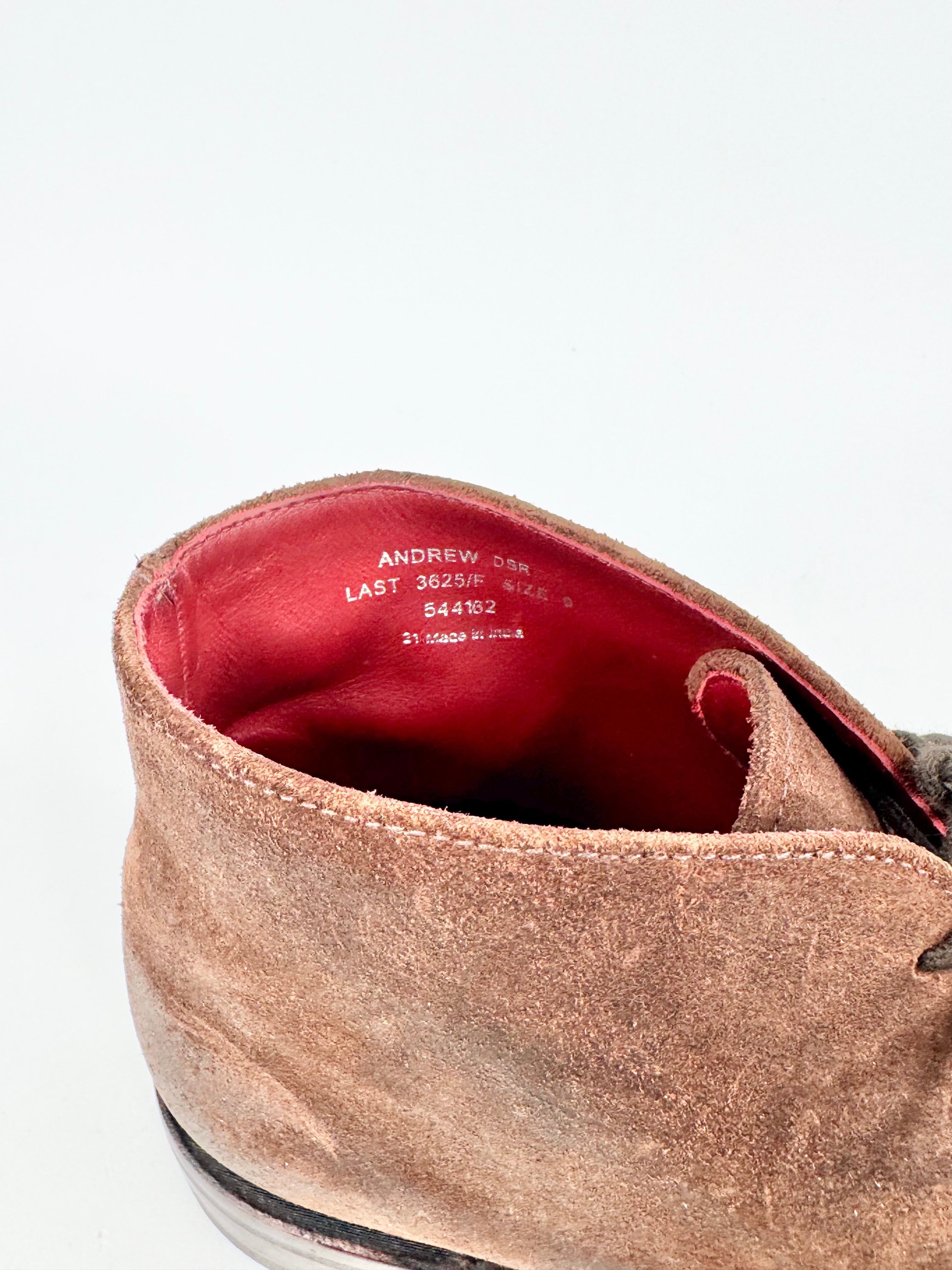 Design Loake Brown Suede Lace Up Boots - EU43