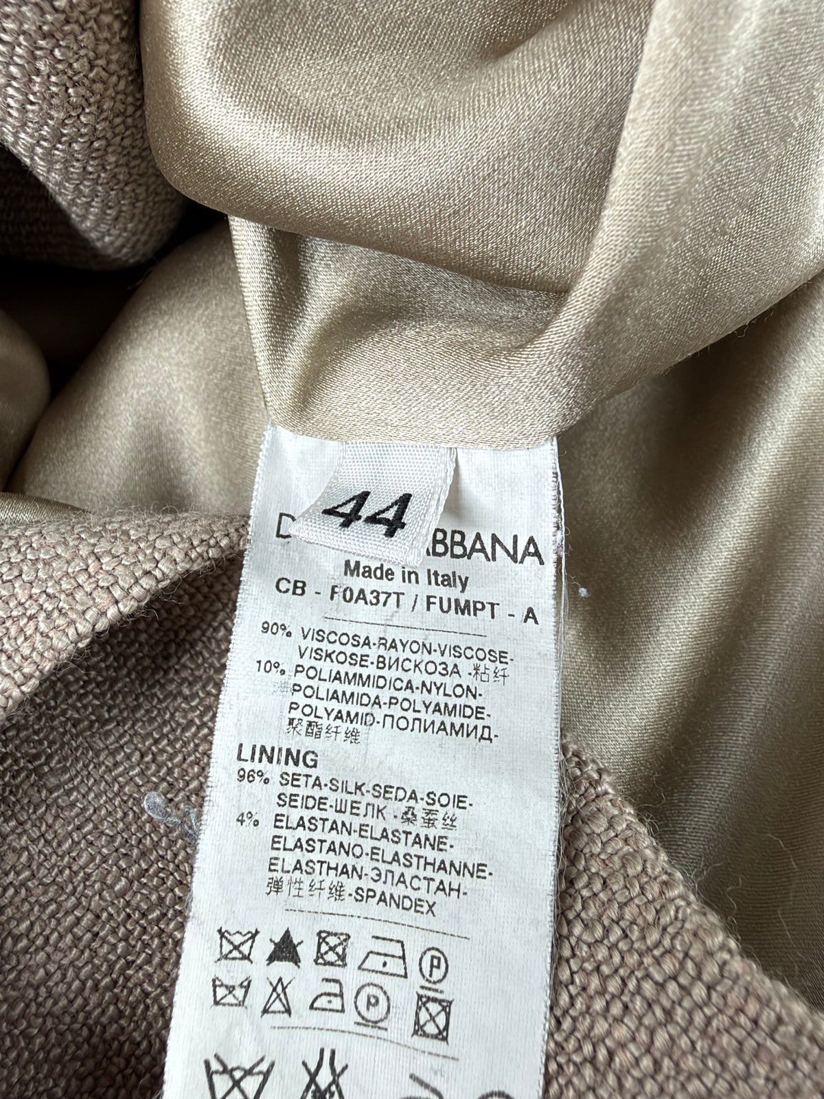 Dolce & Gabbana Ecru Bouclette Swing Coat - AU12