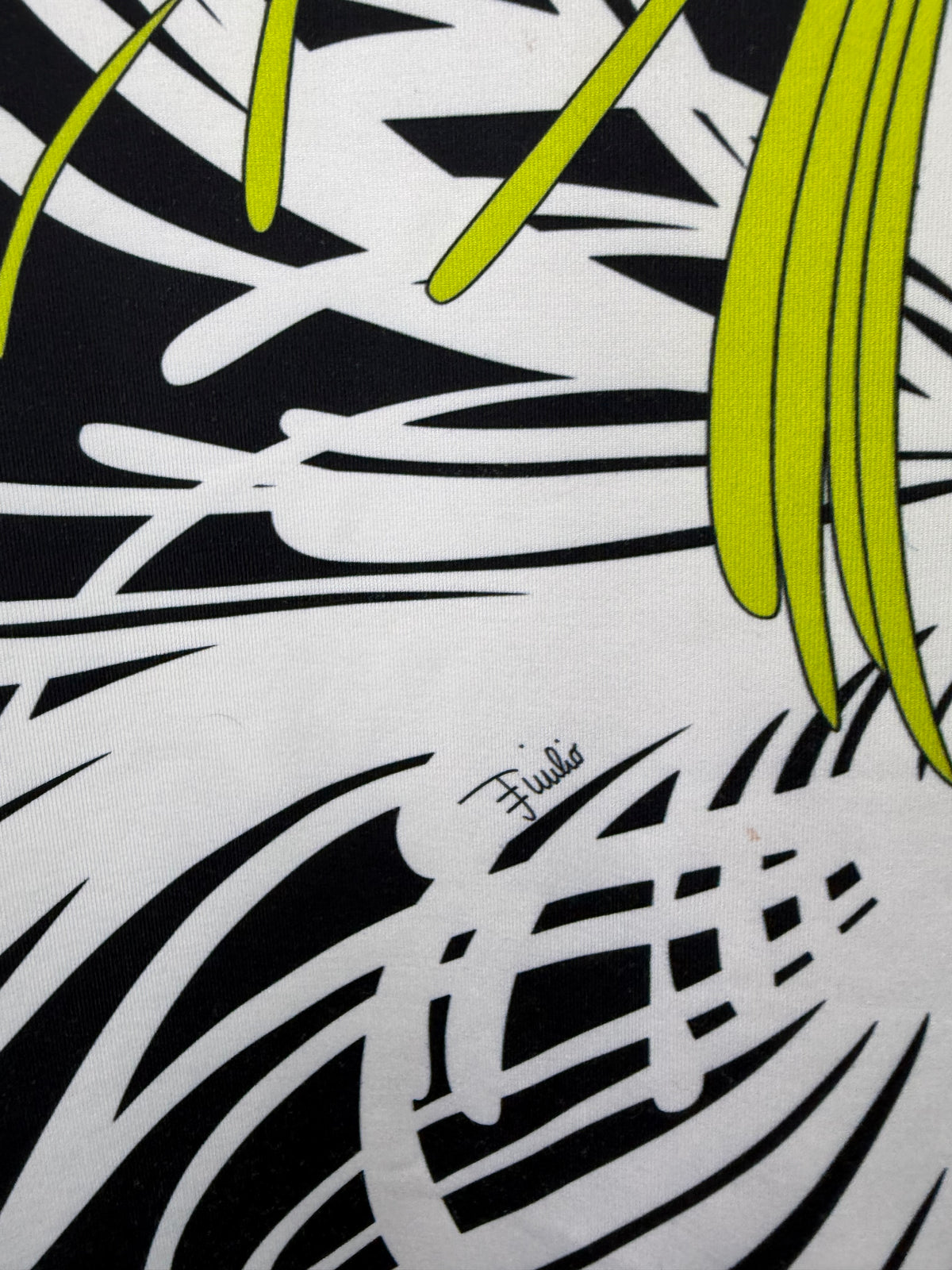 2000s Emilio Pucci Black, Lime Gren, White & Pink Floral Patterned Silk Jersey Dress - AU8/10