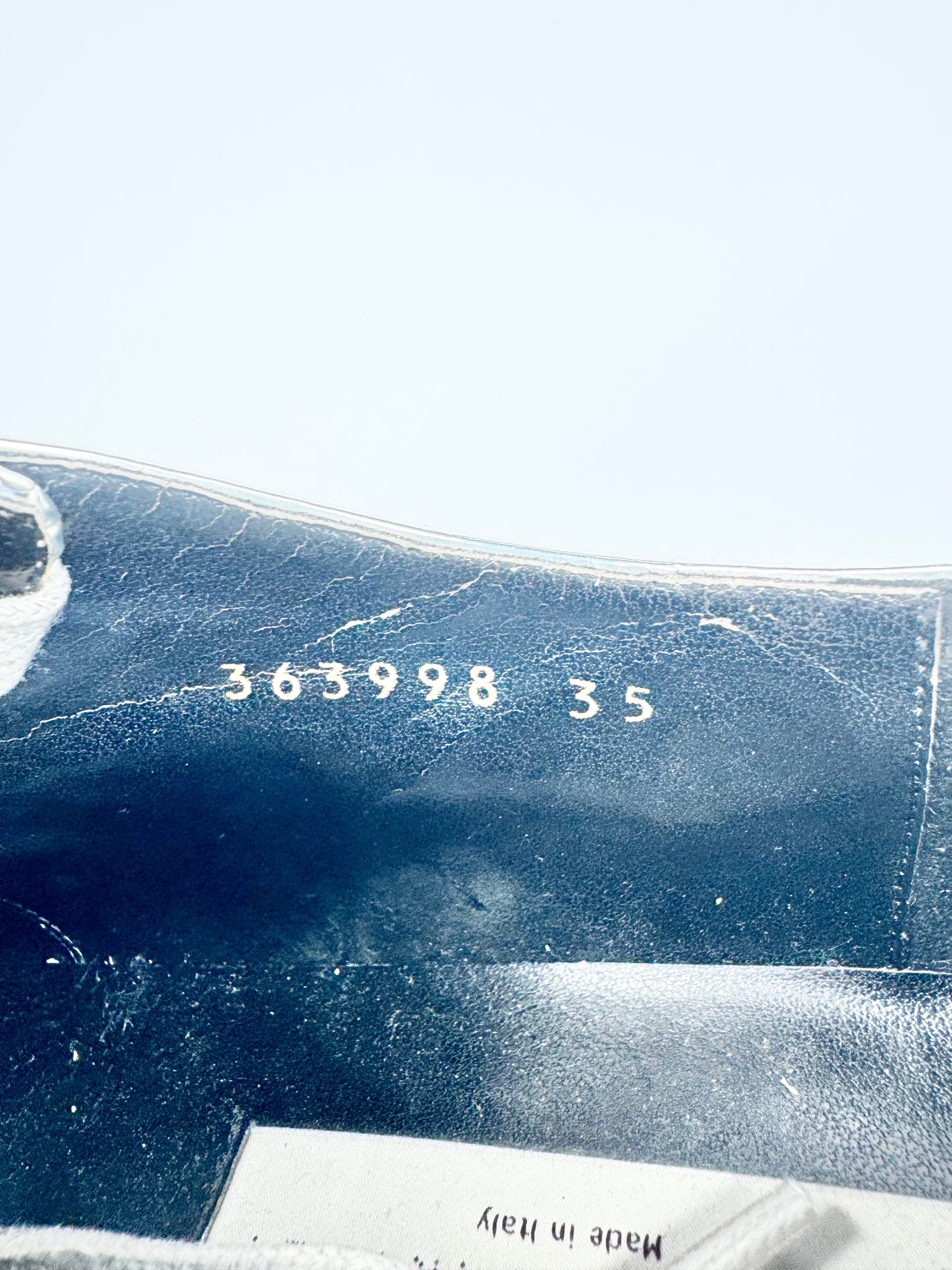 Stella McCartney Silver 'Elyse' Platform Lace Ups - EU35