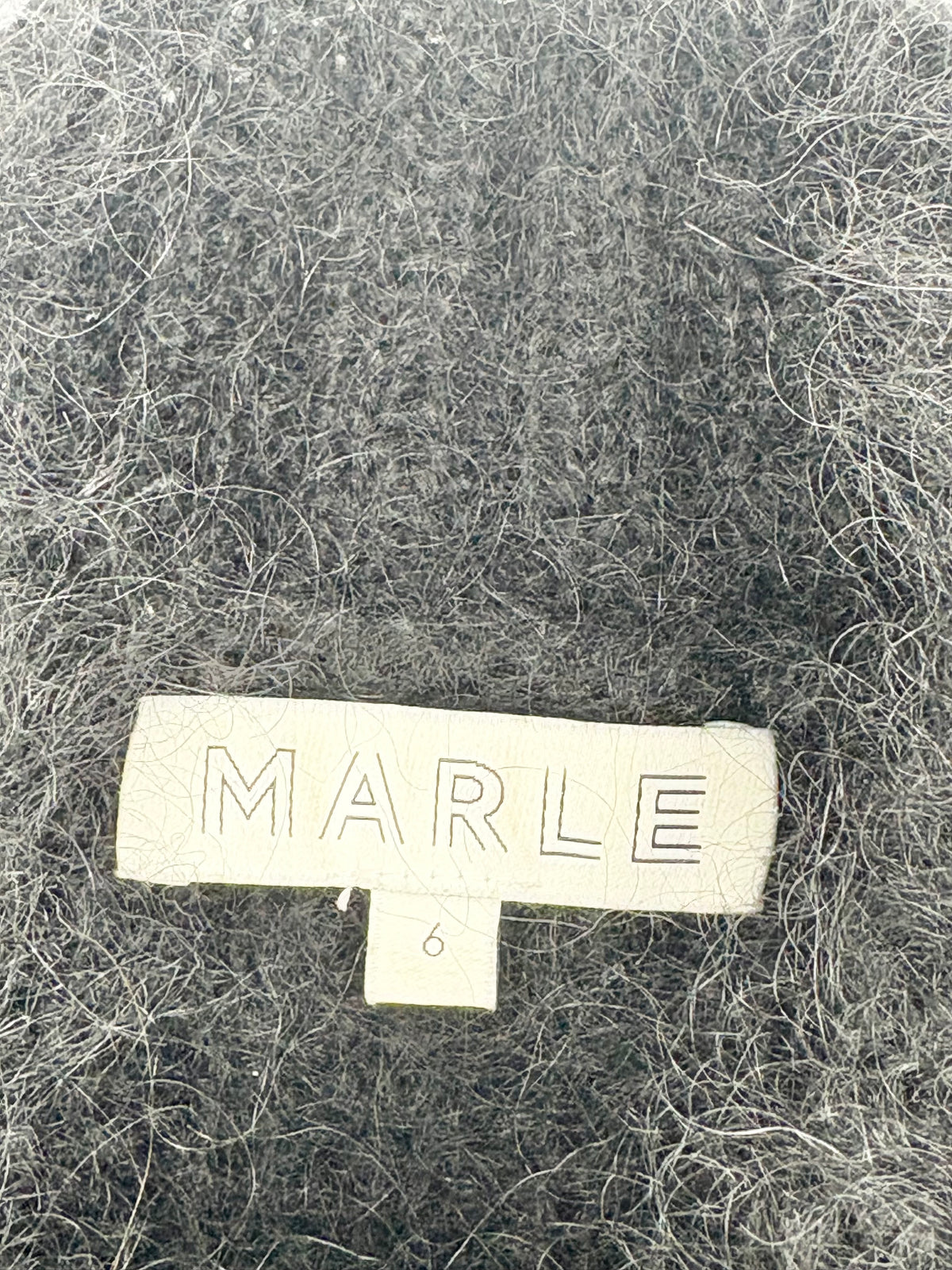 Marle Black & White Mohair Colour-Block Knit Sweater - AU6
