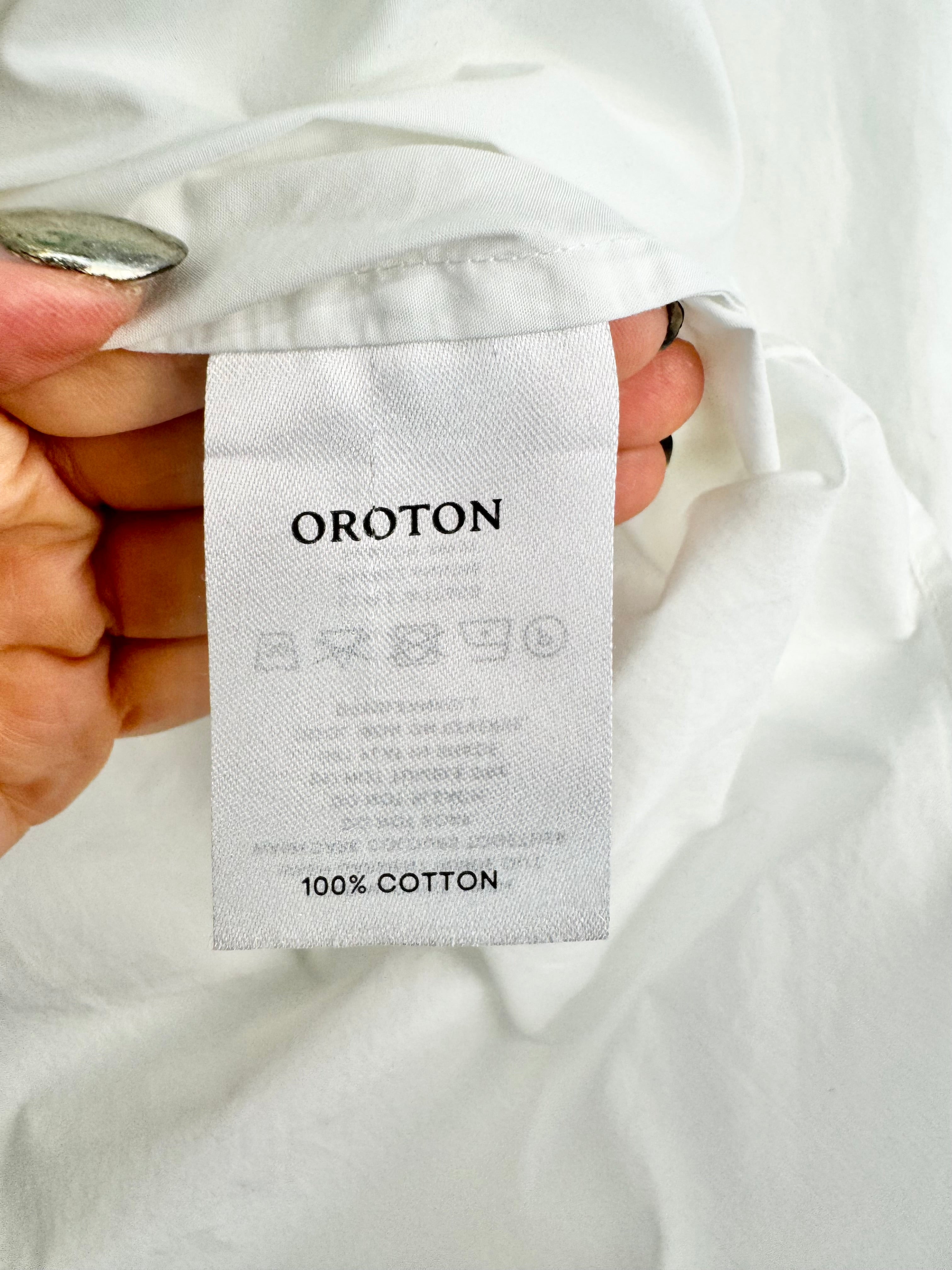 Oroton Crisp White Blouse - AU12