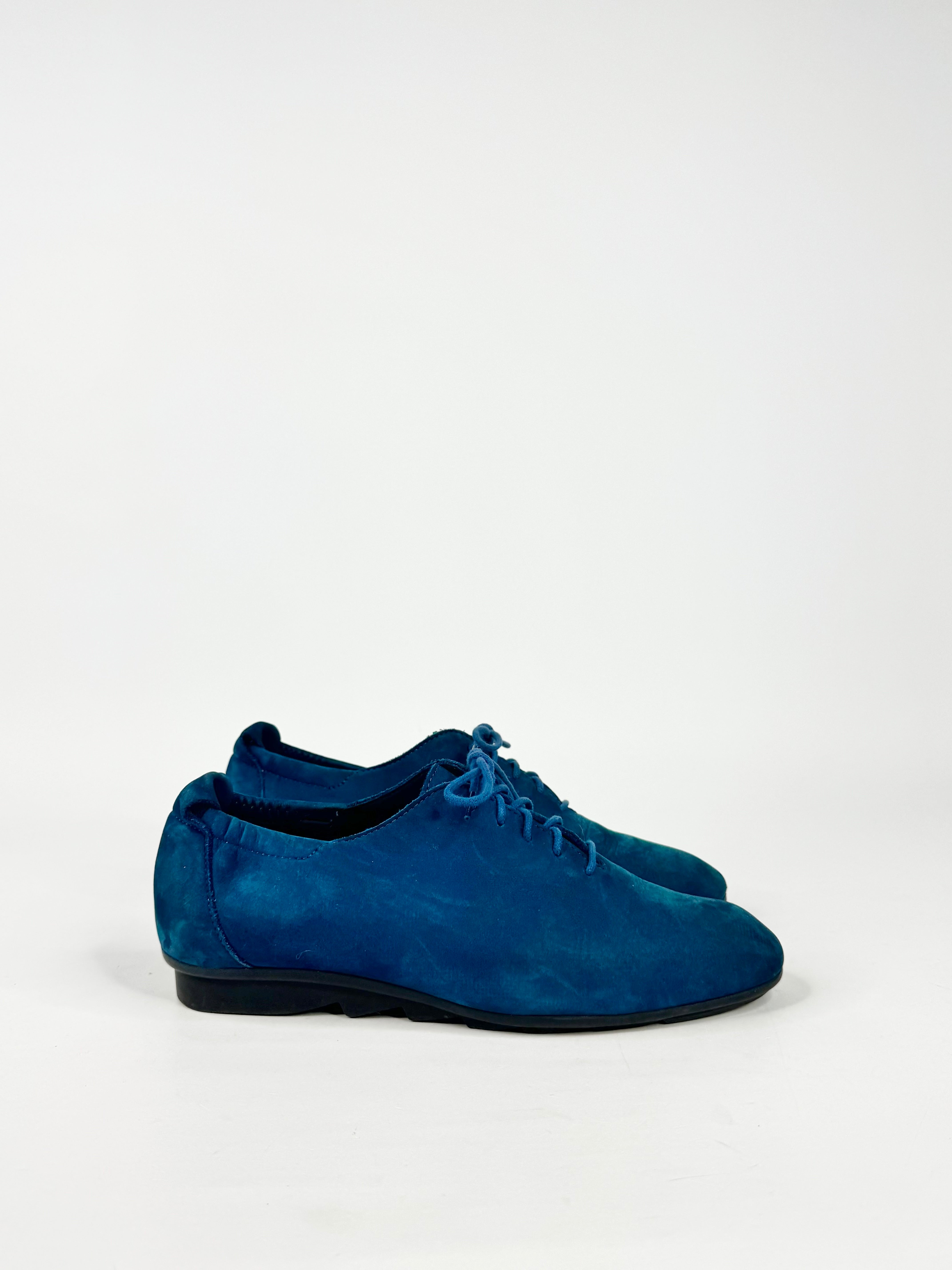 Arche Aegean Blue Suede Lace Ups - EU39
