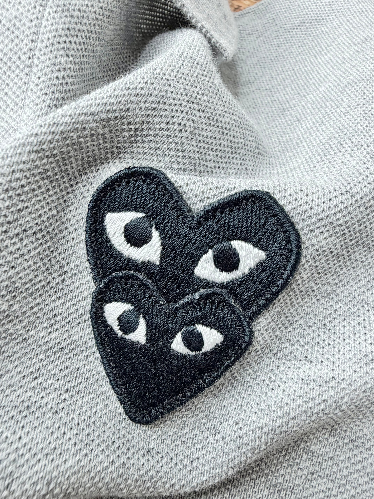 Play Comme Des Garçons Grey Polo - M