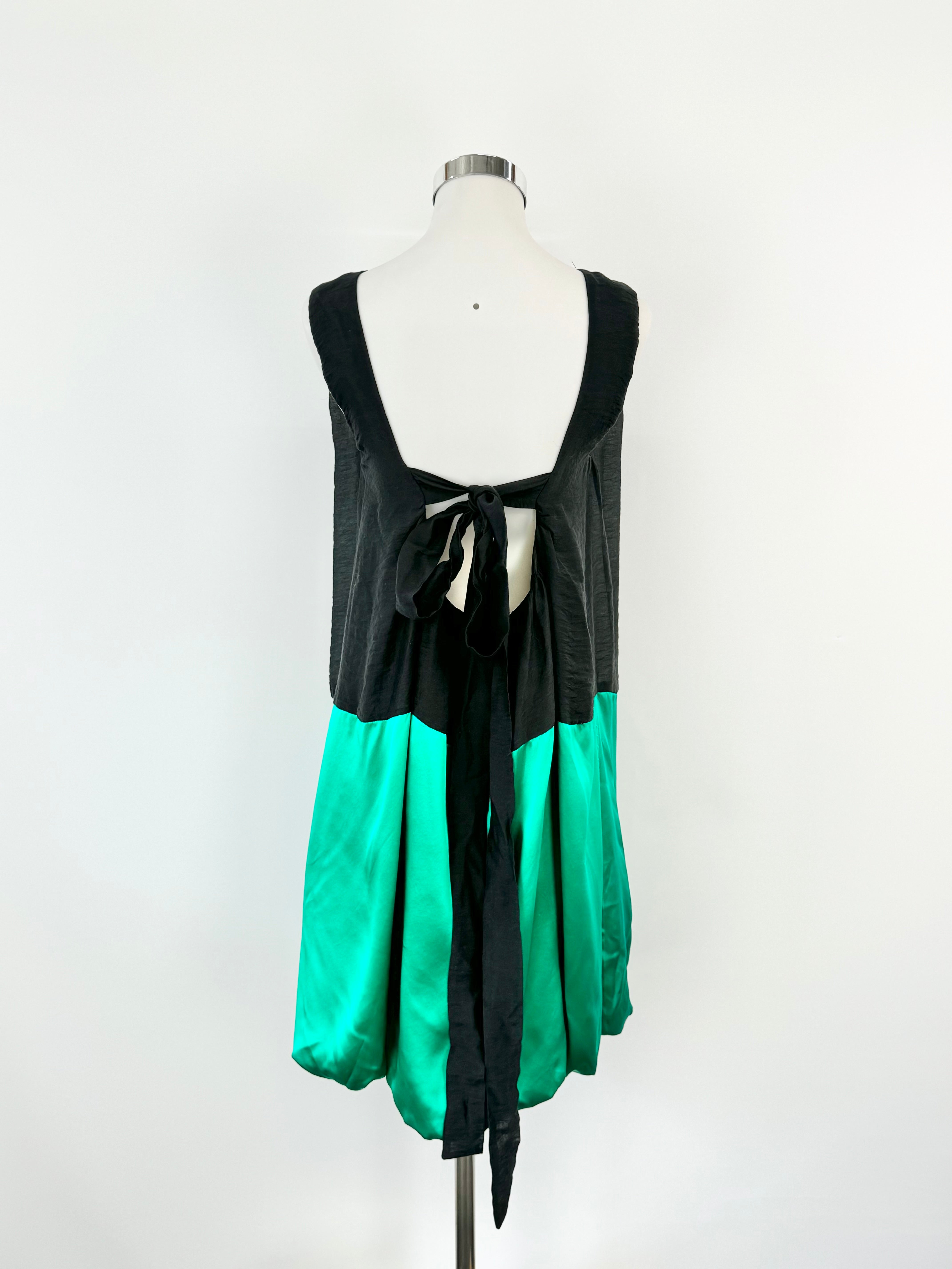 By Malene Birger 'Mireio' Black & Emerald Green Dress - AU8