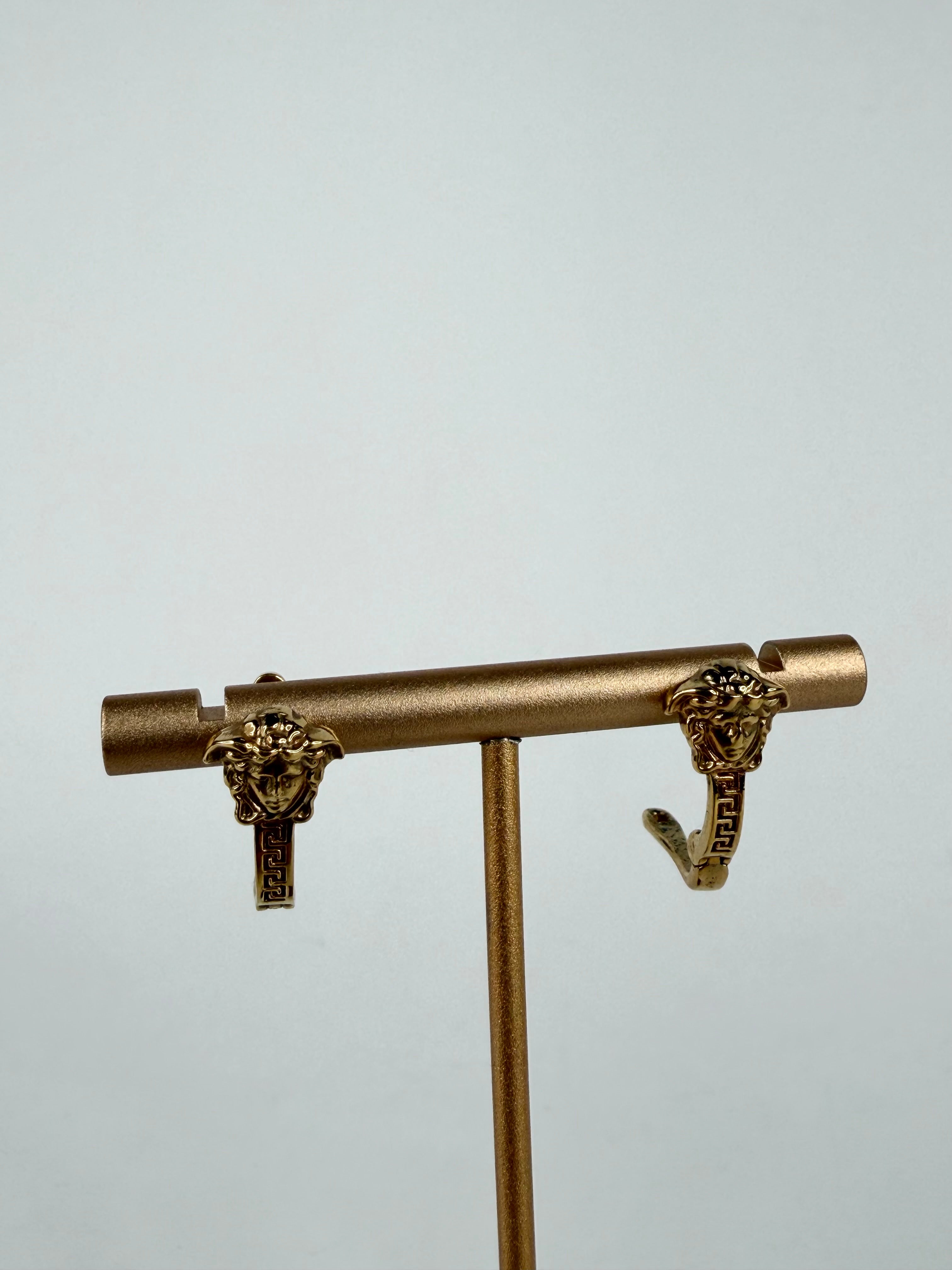 Versace La Medusa Gold Toned Earrings