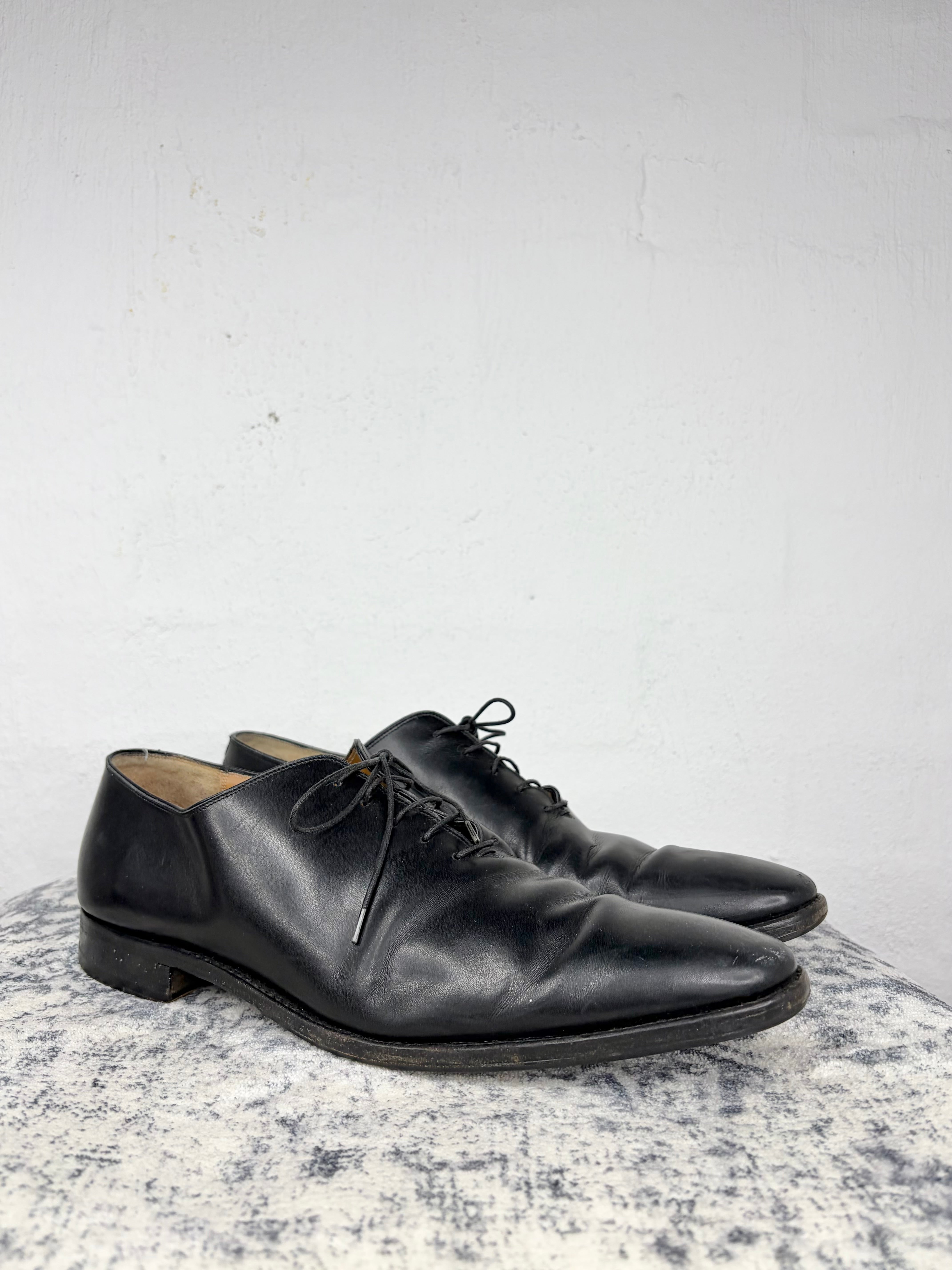 Salvatore Ferragamo Black Lace Up Dress Shoes - EU44.5