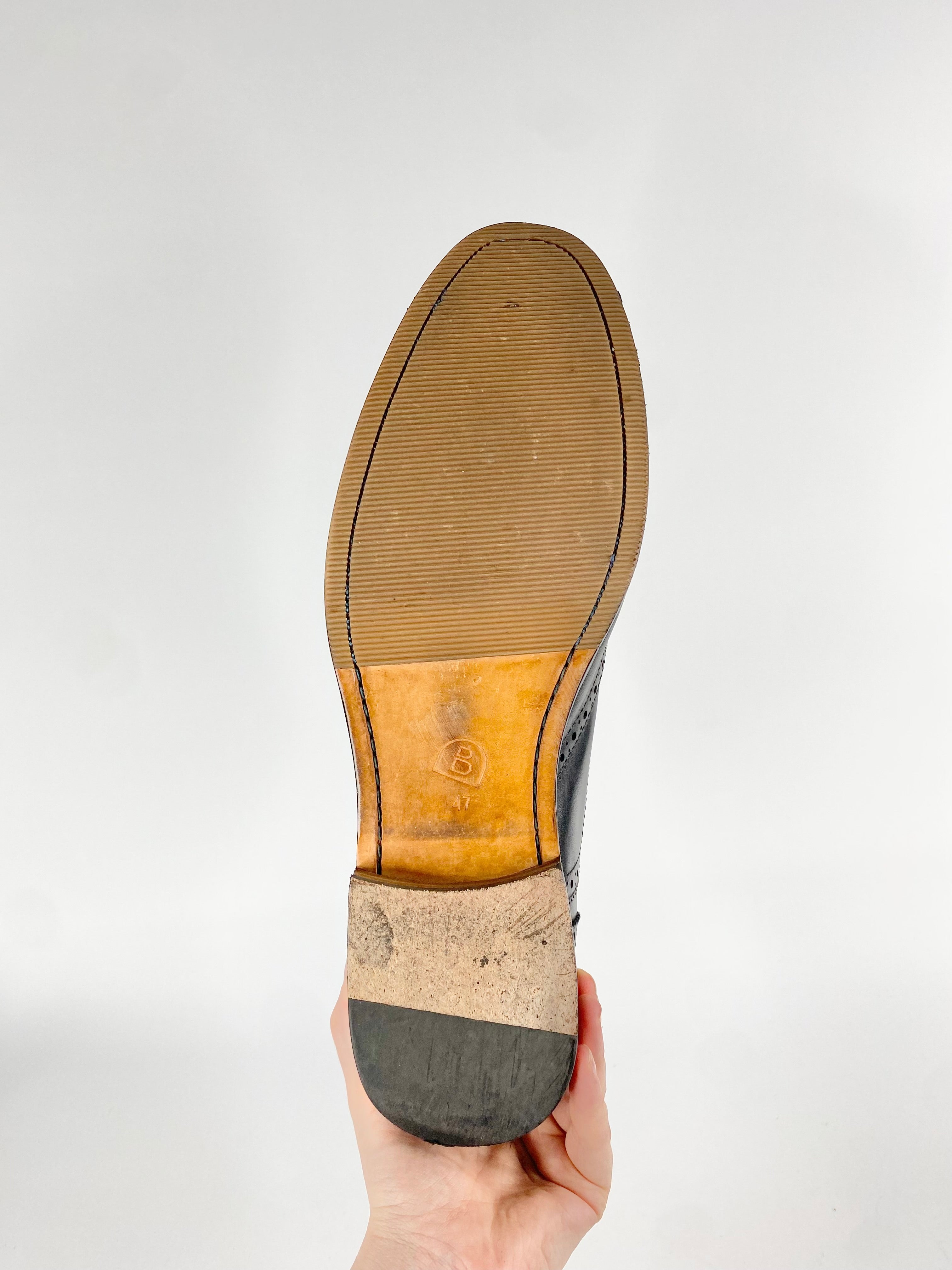 Bared Black Brogues - EU47