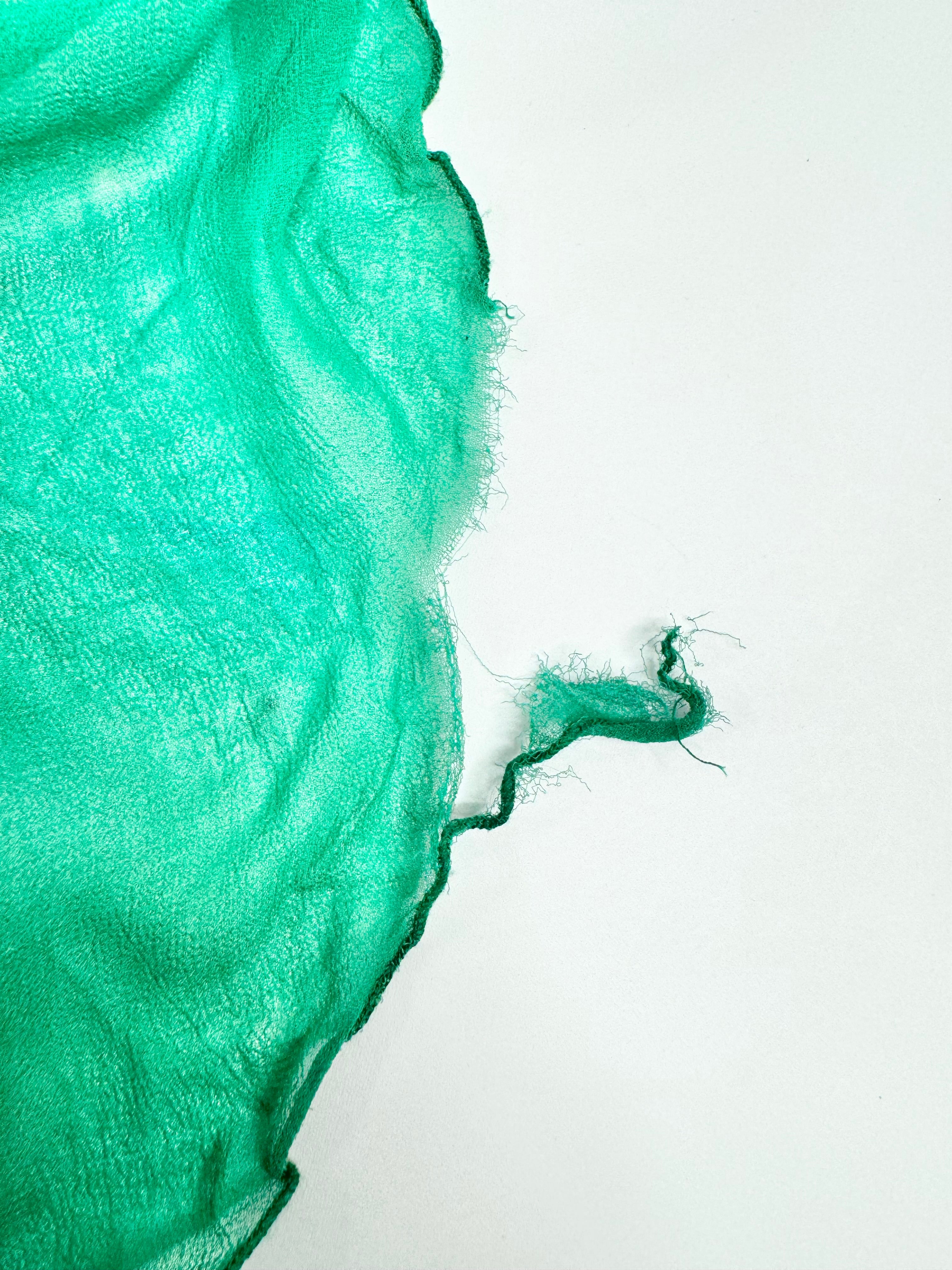 Bellucio Emerald Green Silk Sequined Maxi Dress - AU10