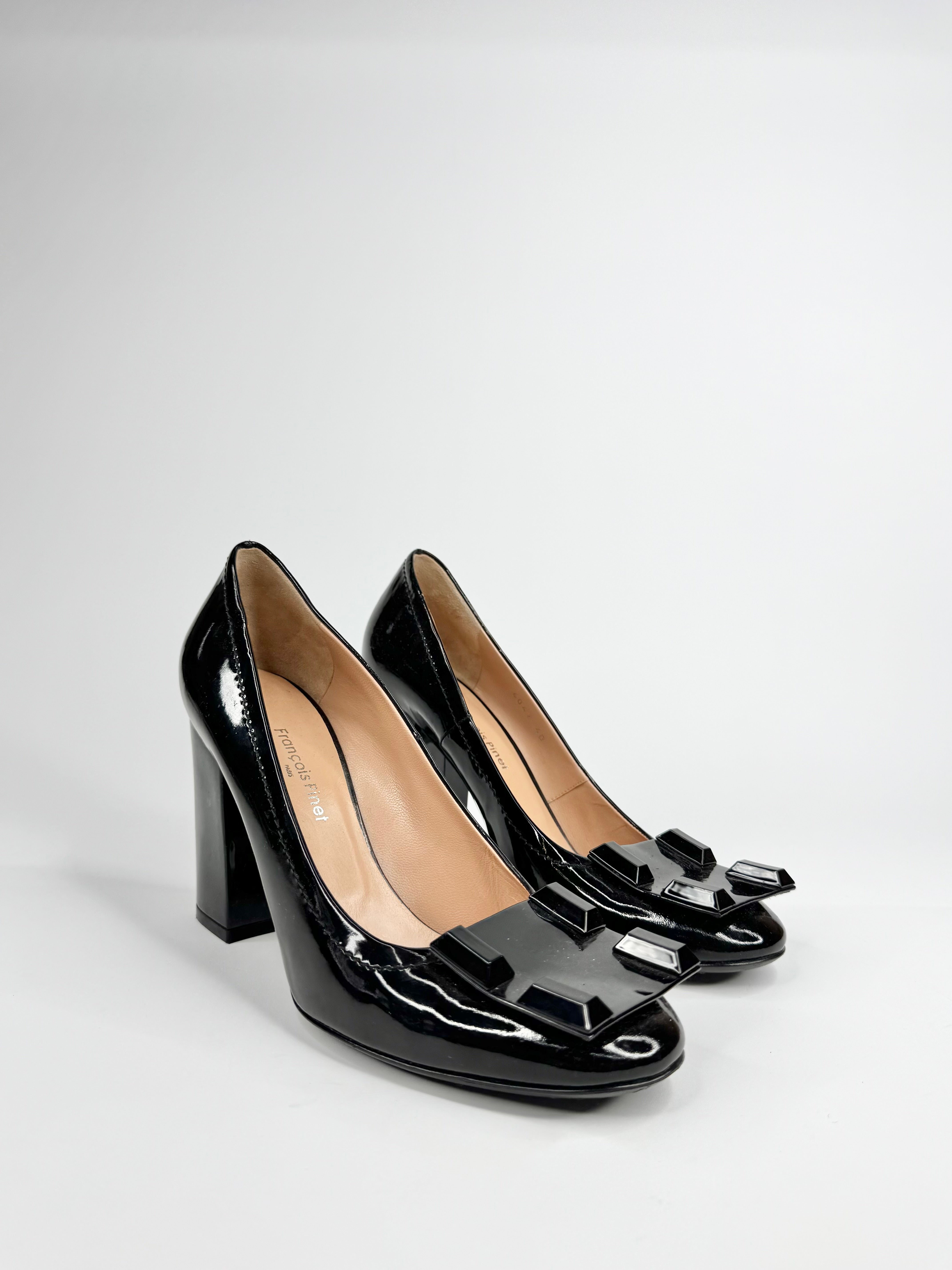 Francois Pinet Black Patent Leather Pumps - EU40