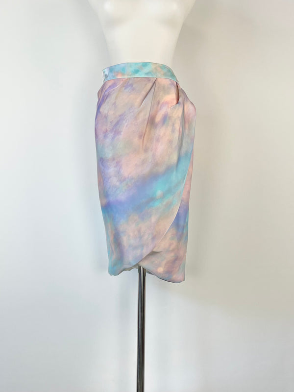 Howard Showers Pastel Tie Dye Midi Skirt - AU10