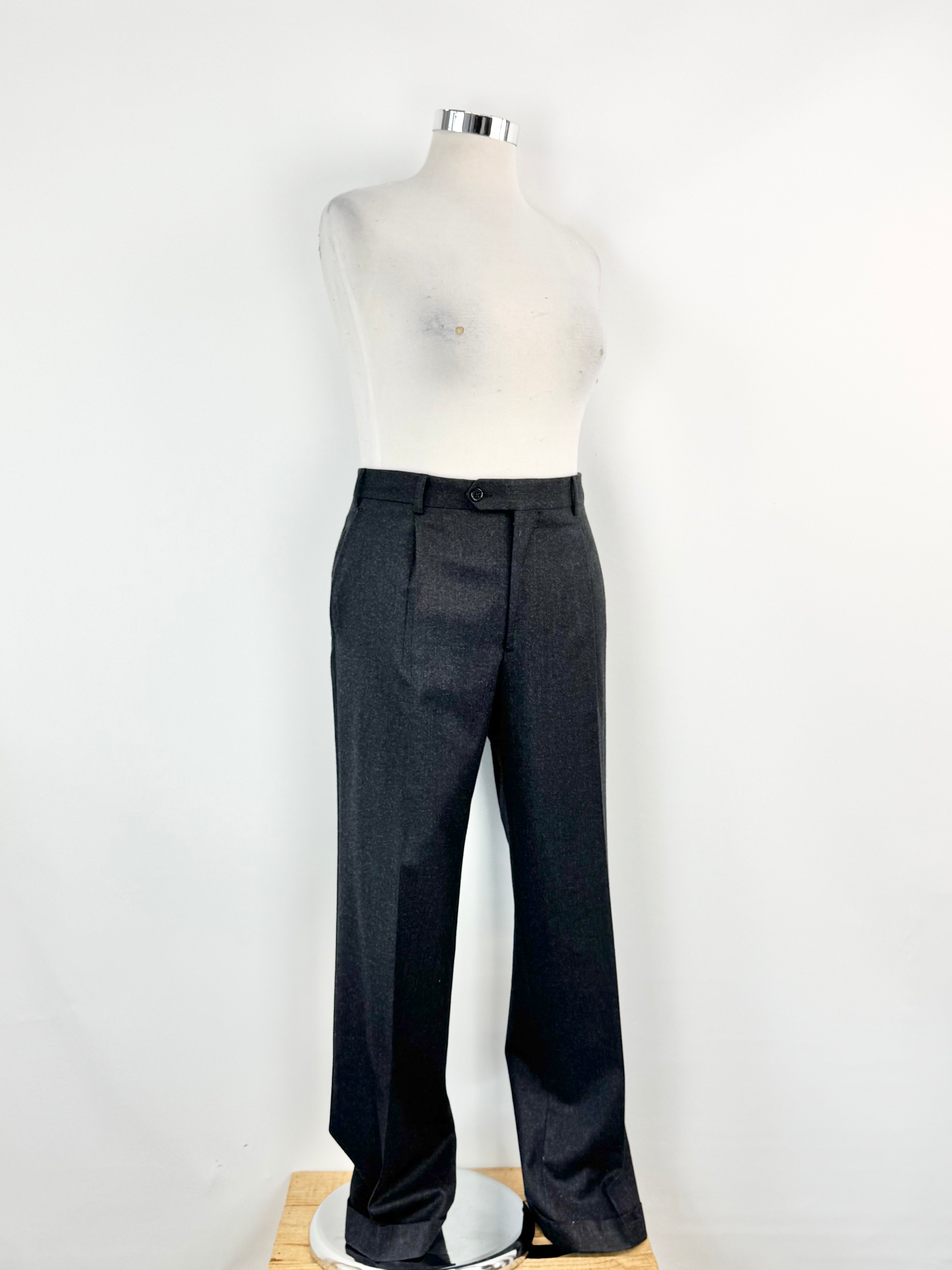 Maurizio Baldassari Grey Wool Slacks - M