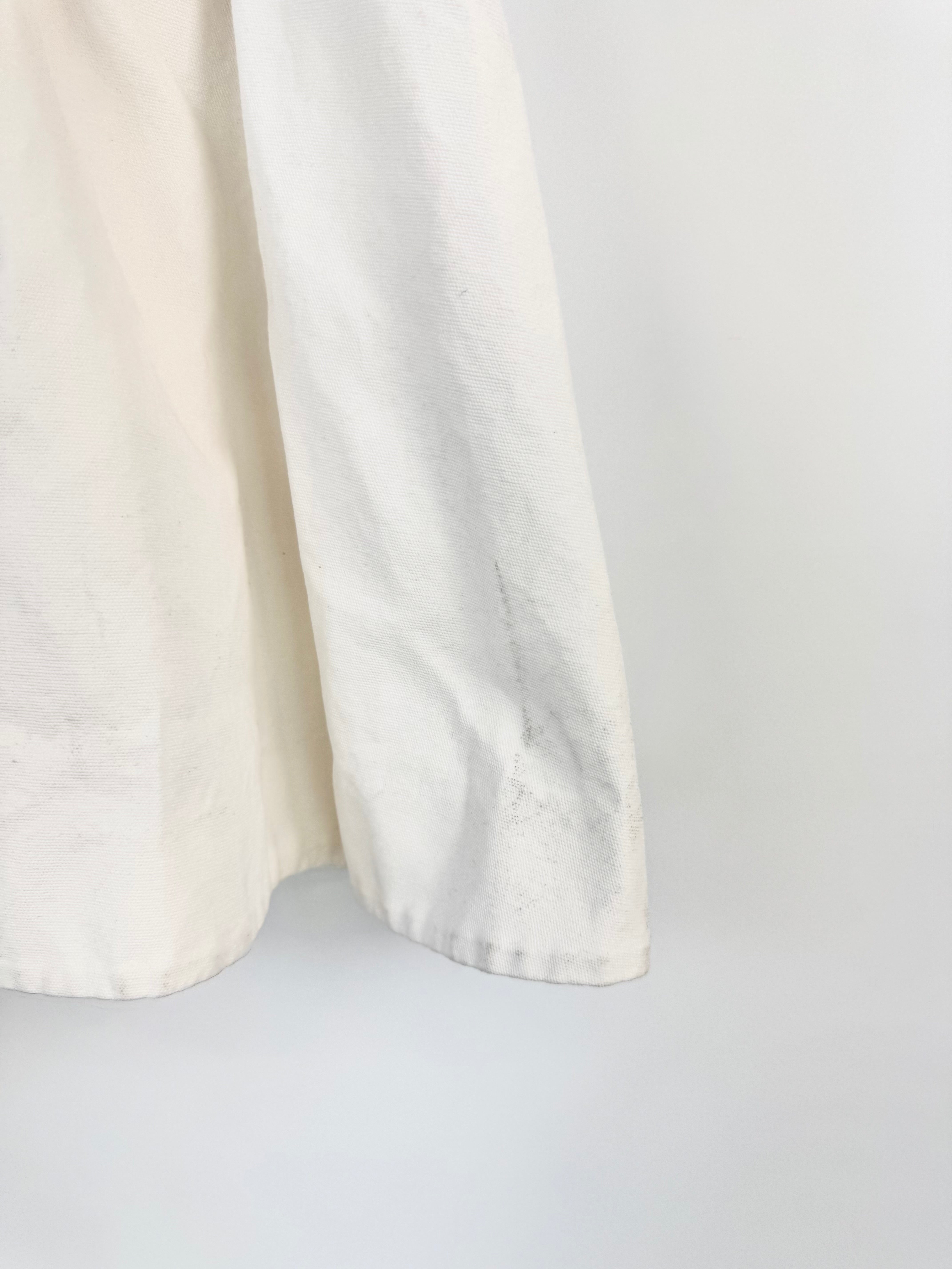 Cos White Cotton Ruffle Hem Skirt - AU8/10