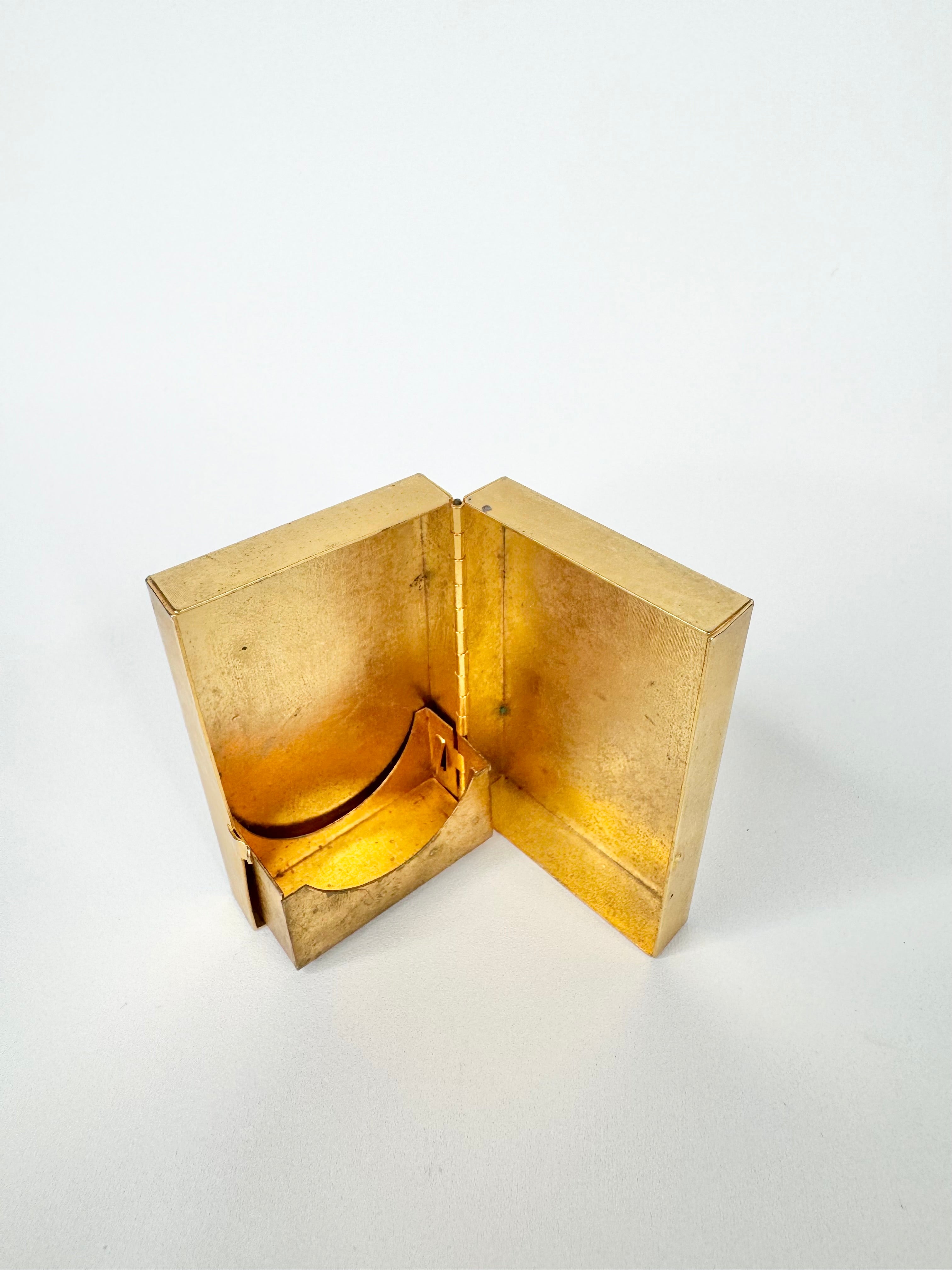 Vintage Fabergé Gilt Cosemetics Container