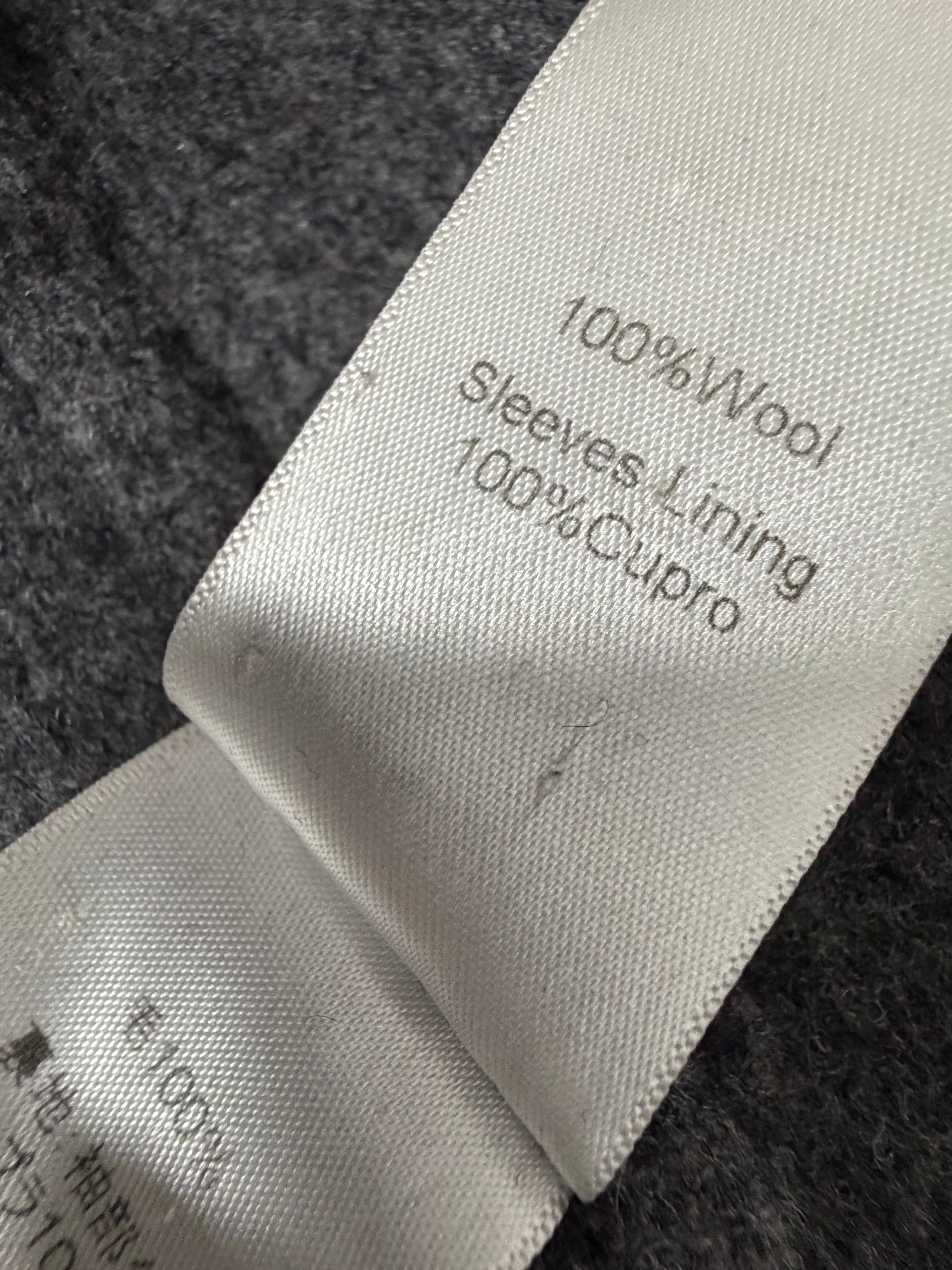 Céline Grey Double-Face Phoebe Philo Era Wool Coat - AU12/14