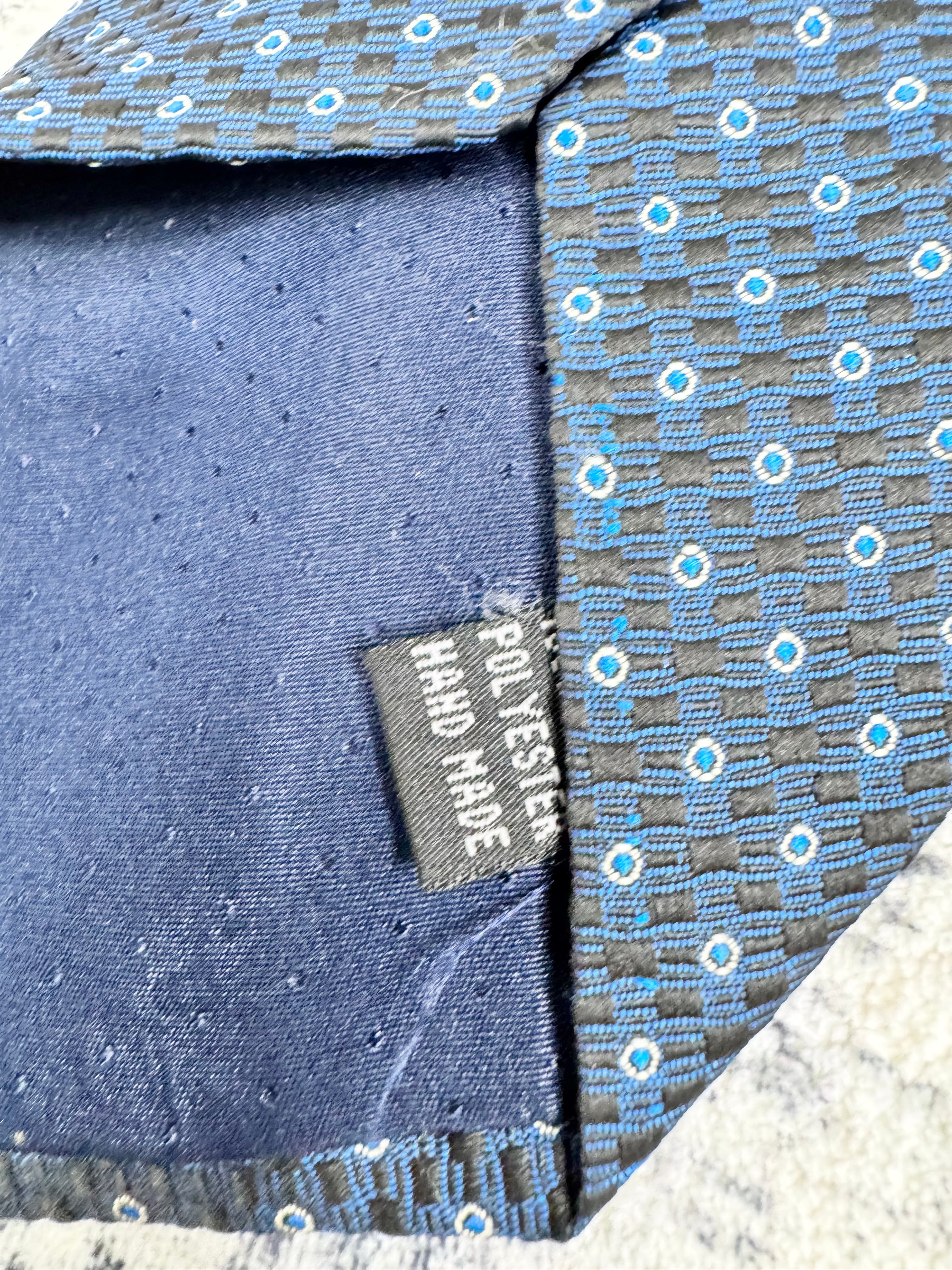 Yves Saint Laurent Blue Dot Patterned Tie