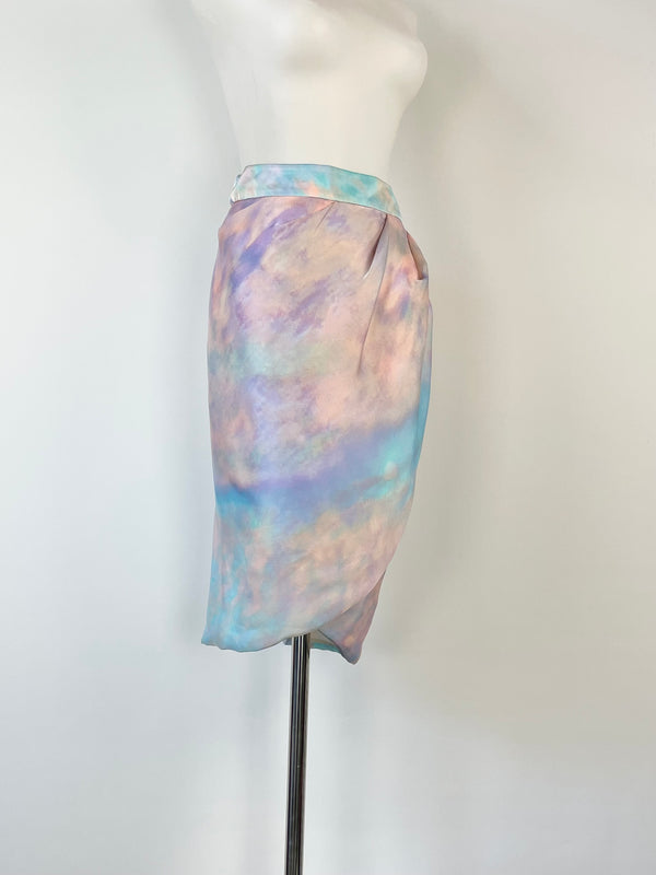 Howard Showers Pastel Tie Dye Midi Skirt - AU10
