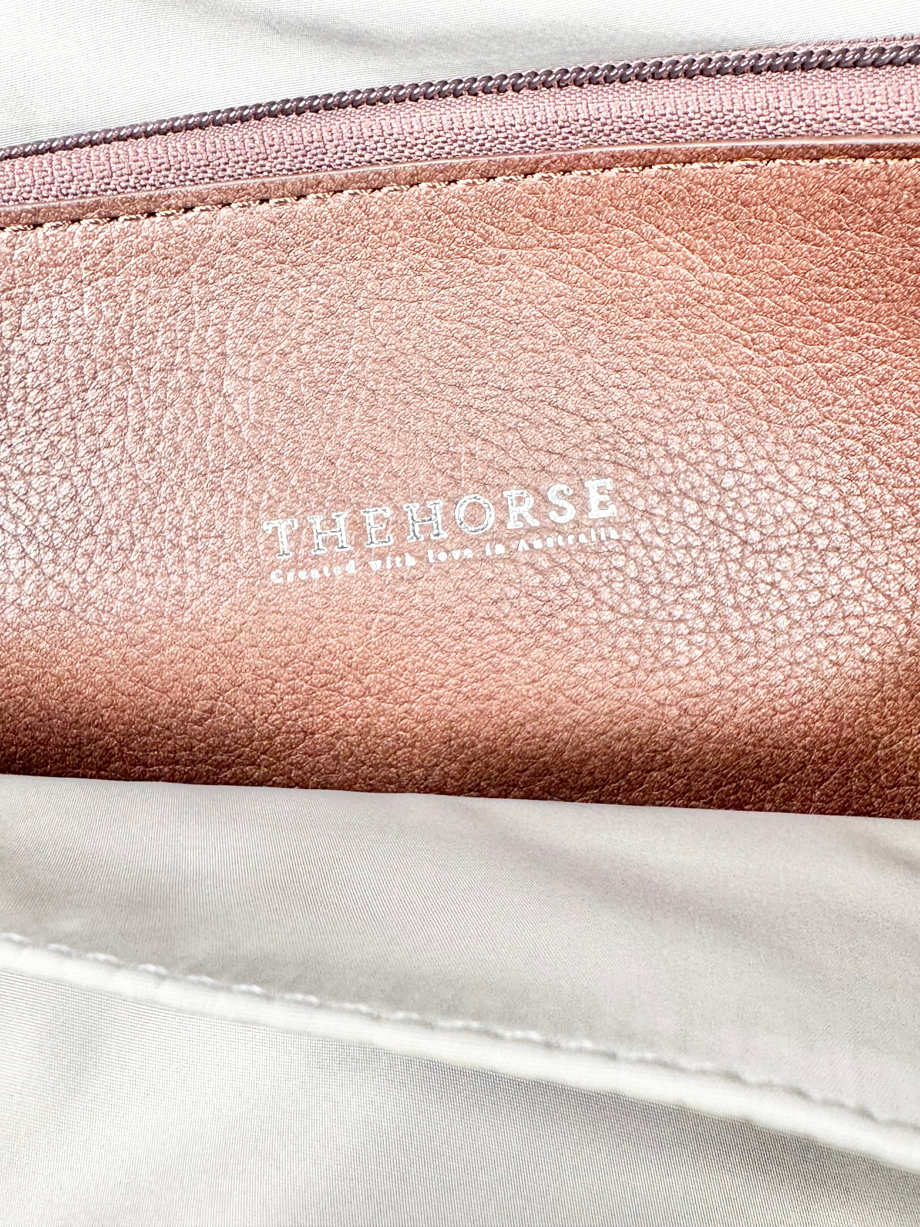 MFW The Horse Milk Chocolate Fabric & Leather Shoulder Bag