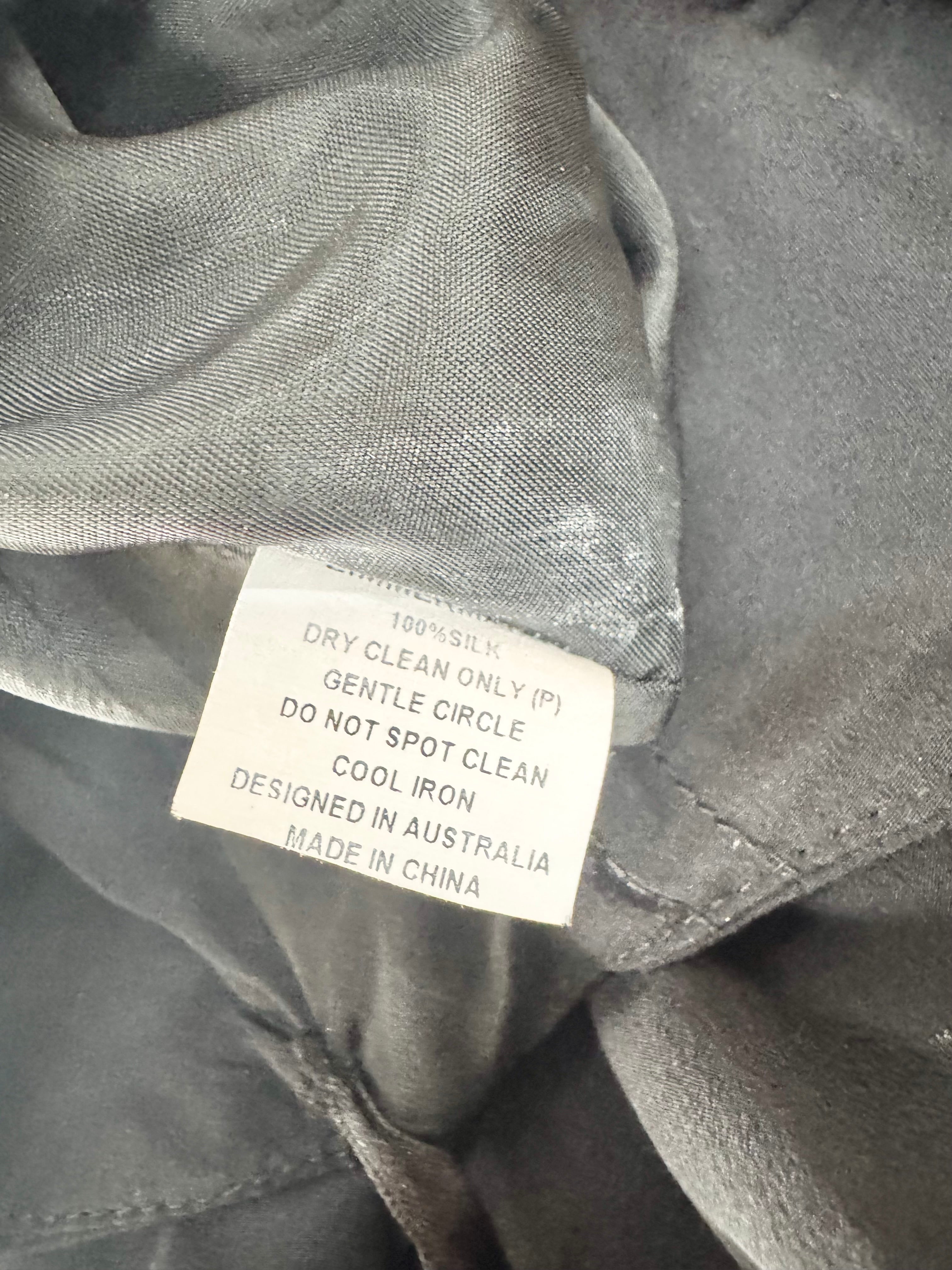 Zimmermann Black Silk Strapless Maxi Gown - AU10