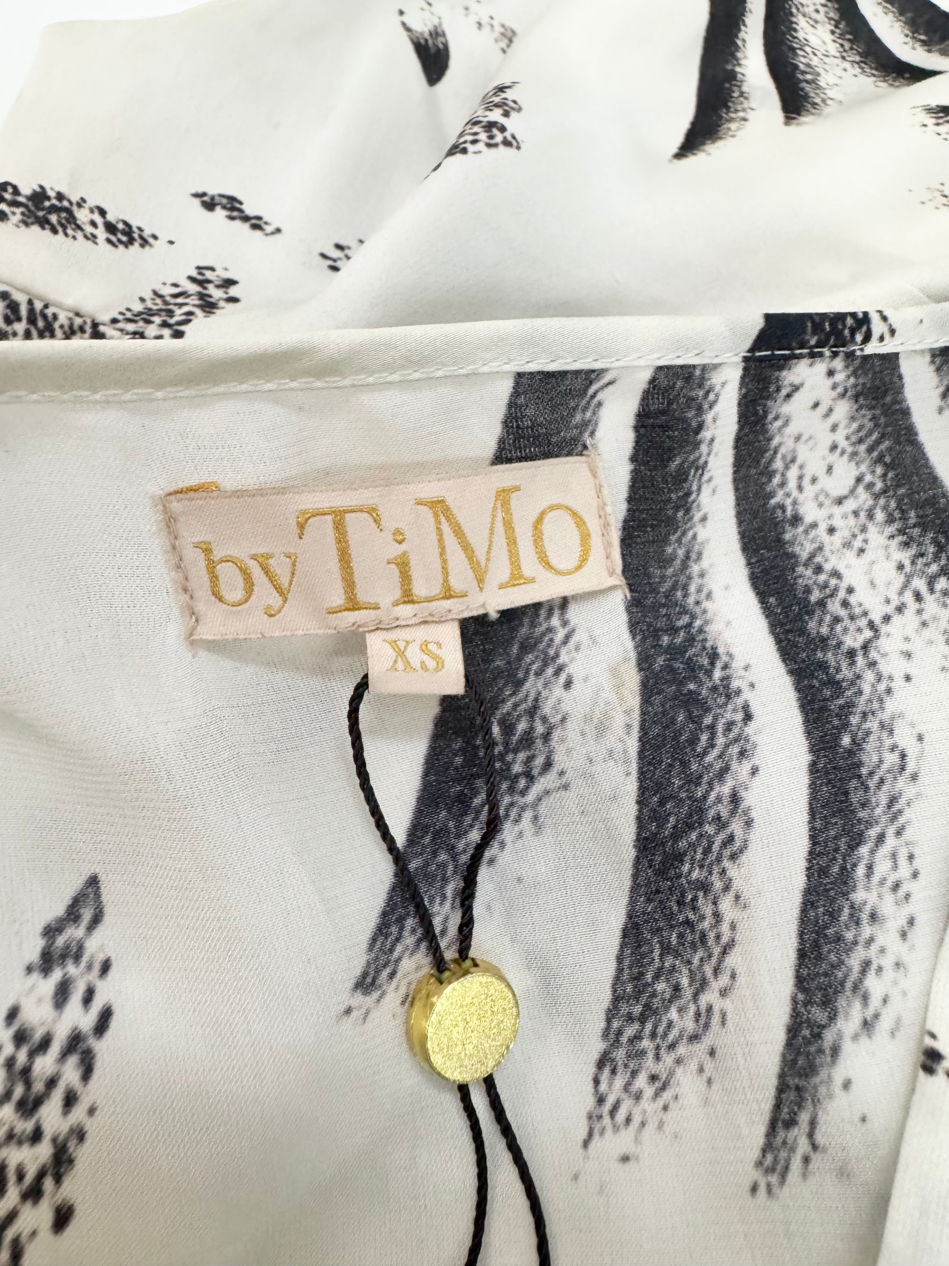 by TiMo Black & Whtie Deco Flowers Maxi Dress NWT - AU4/6