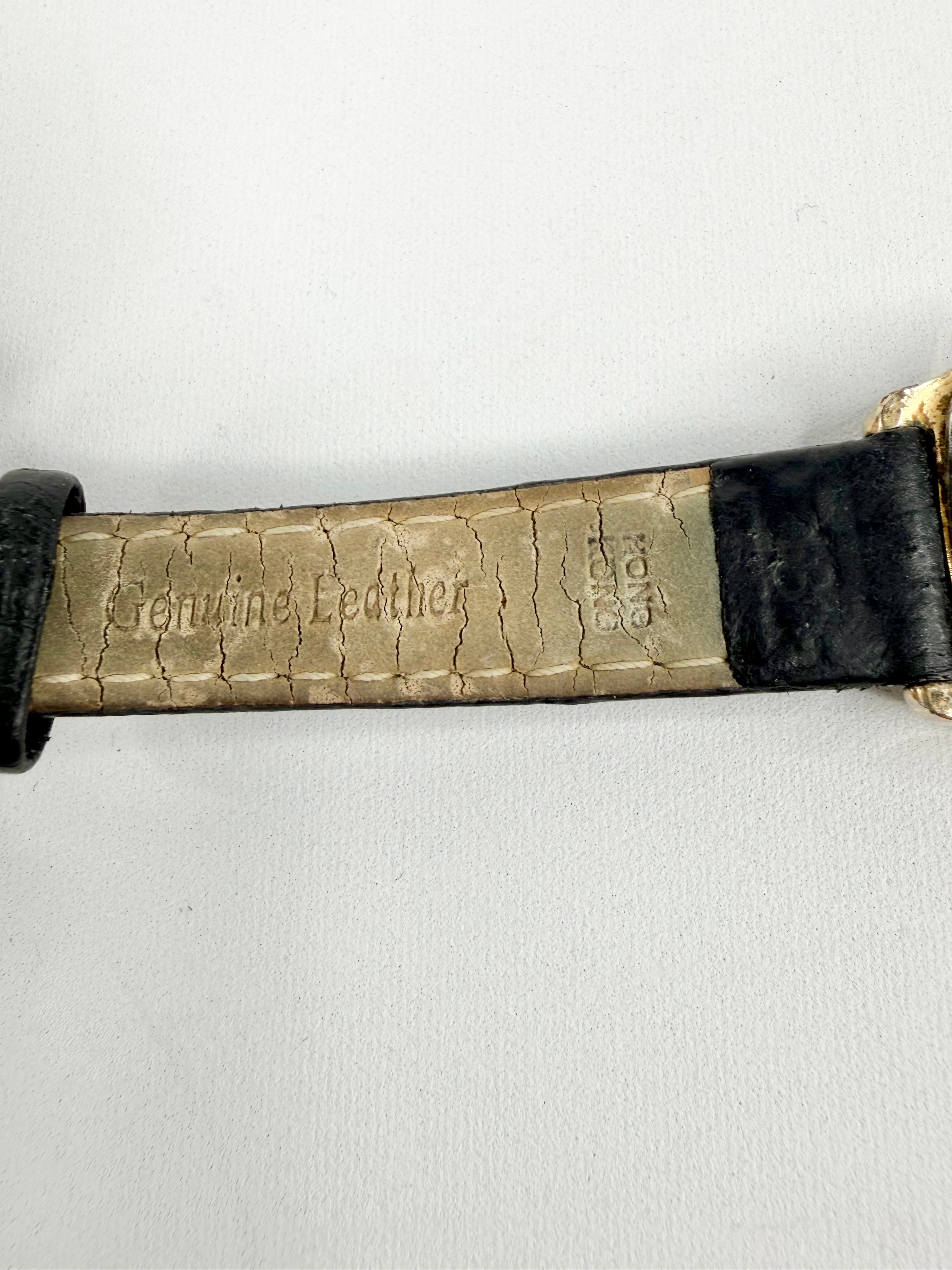 Vintage Citizen Sapphire Tank Gold Tone Rectangular Quartz Watch