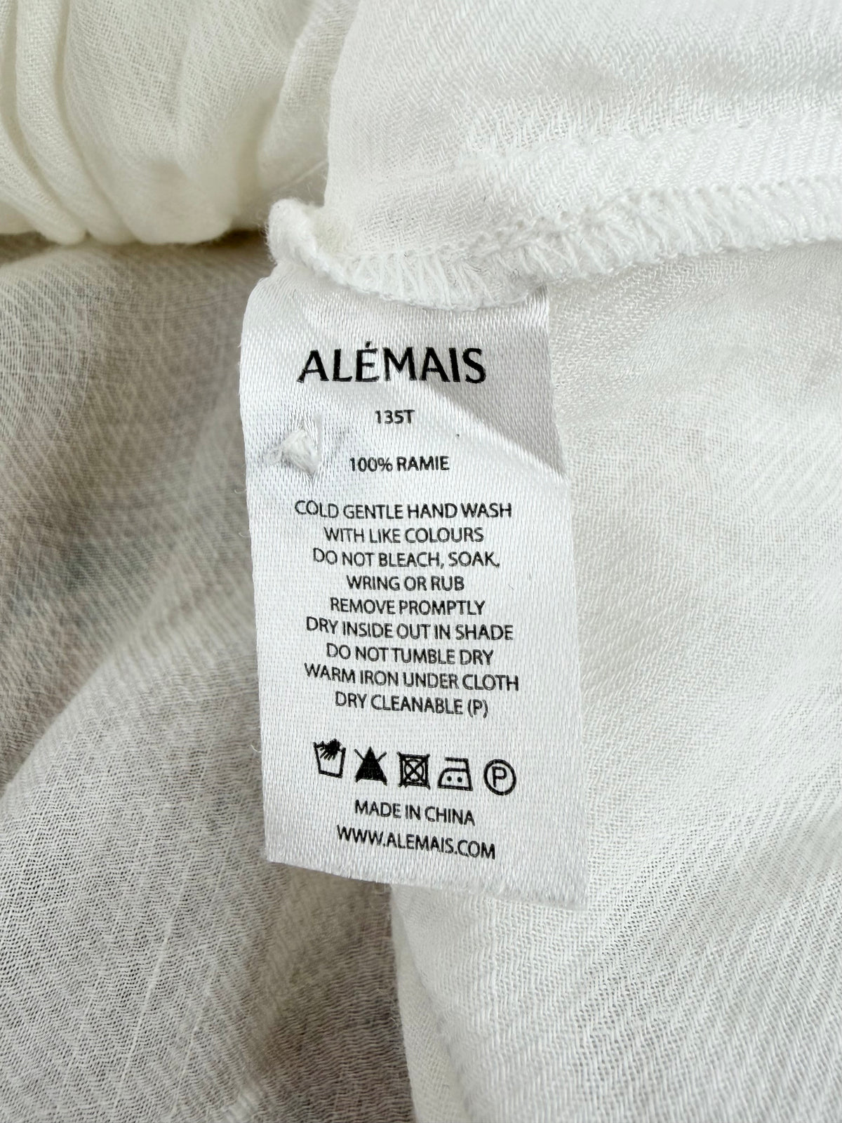 Alémais White Pleated Peasant Blouse - AU8