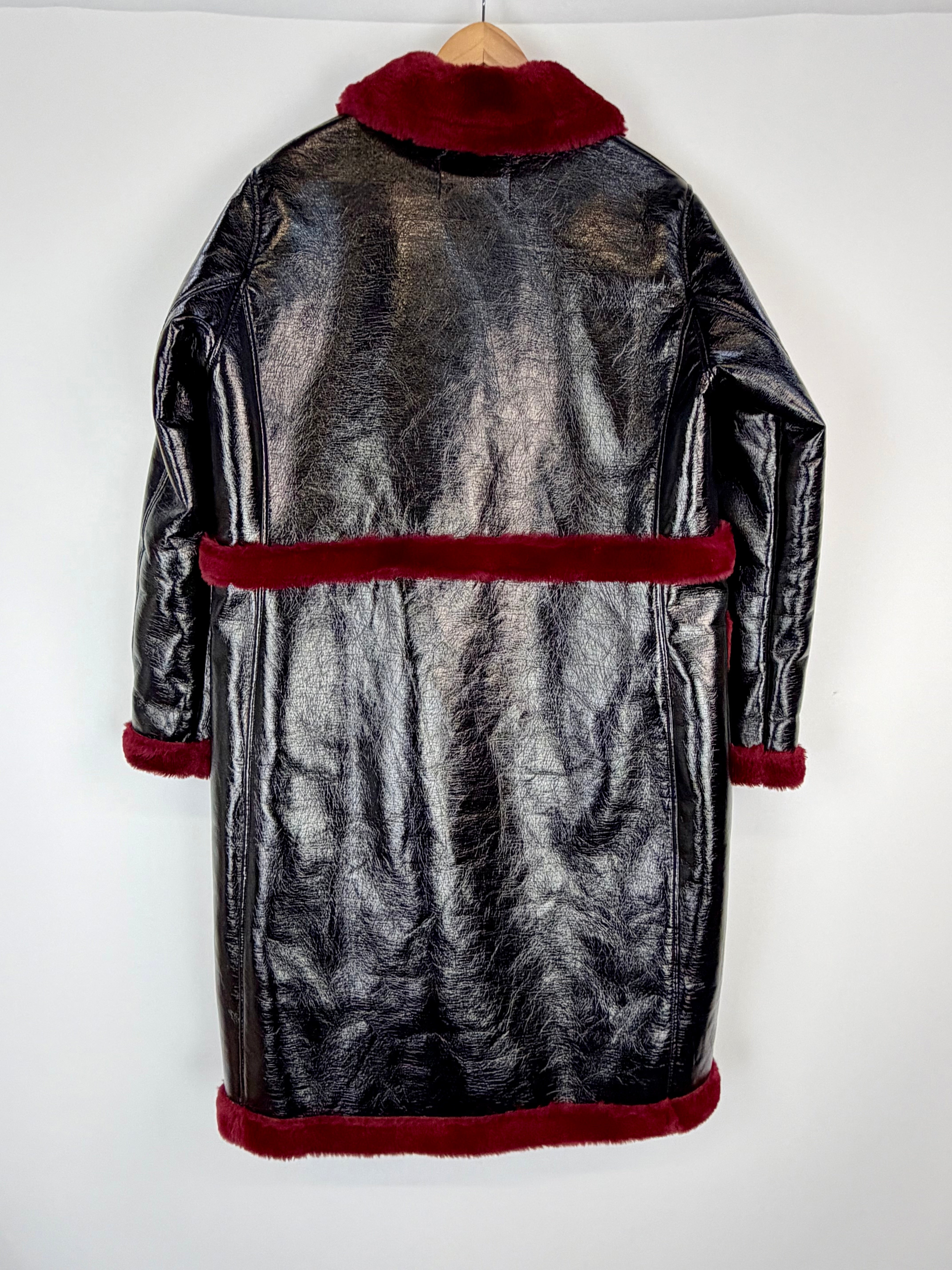 Badgley Mischka 'Peggy' Faux Shearling Coat - AU18