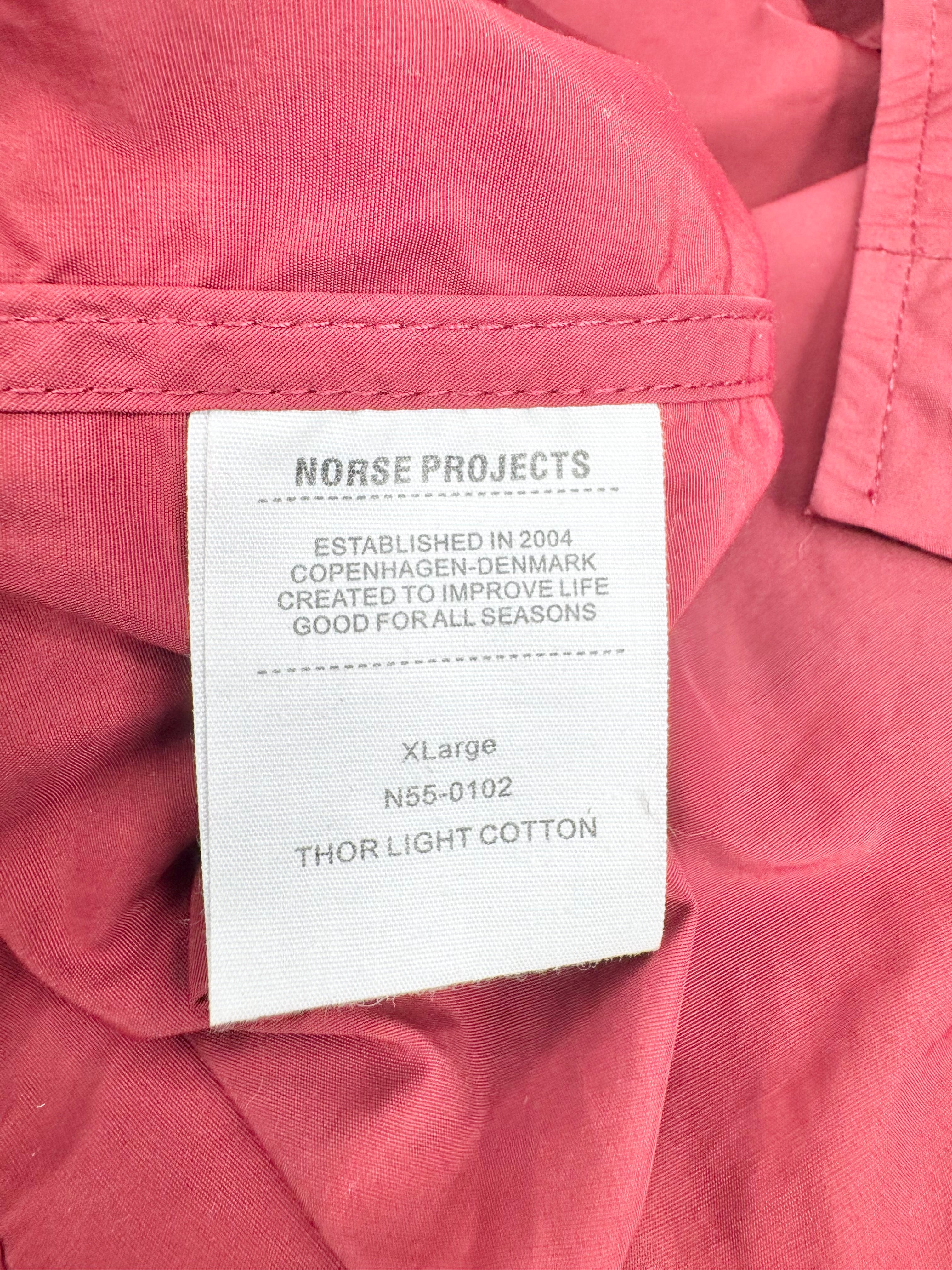 Norse Projects 'Thor Light' Vermillion Rain Coat - XL